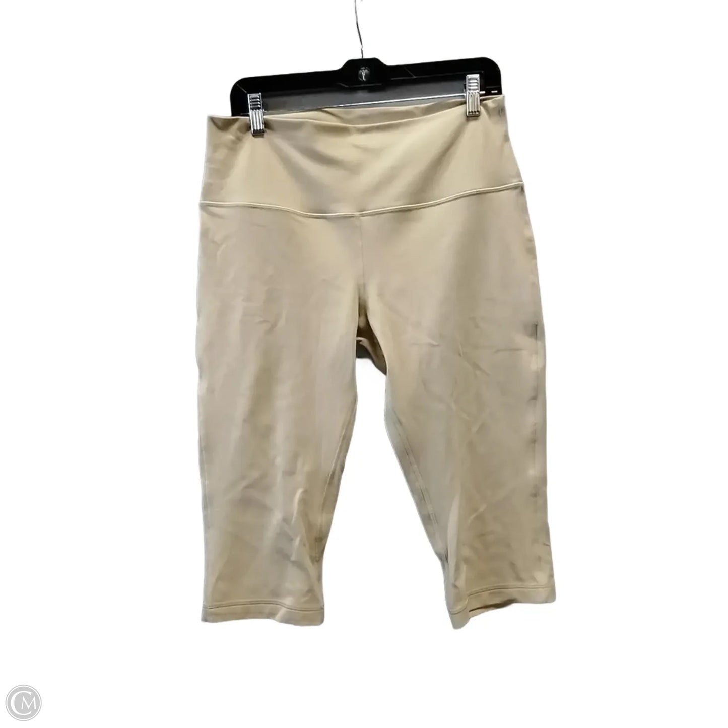 Athletic Capris By Lululemon In Yellow, Size: 14