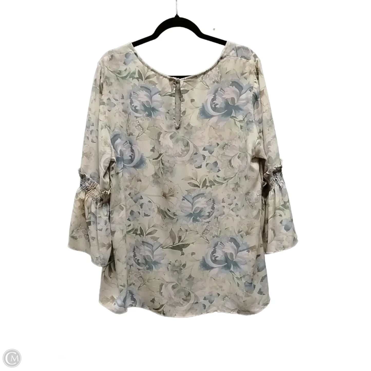 Blouse Long Sleeve By Rose And Olive In Floral Print, Size: 1x