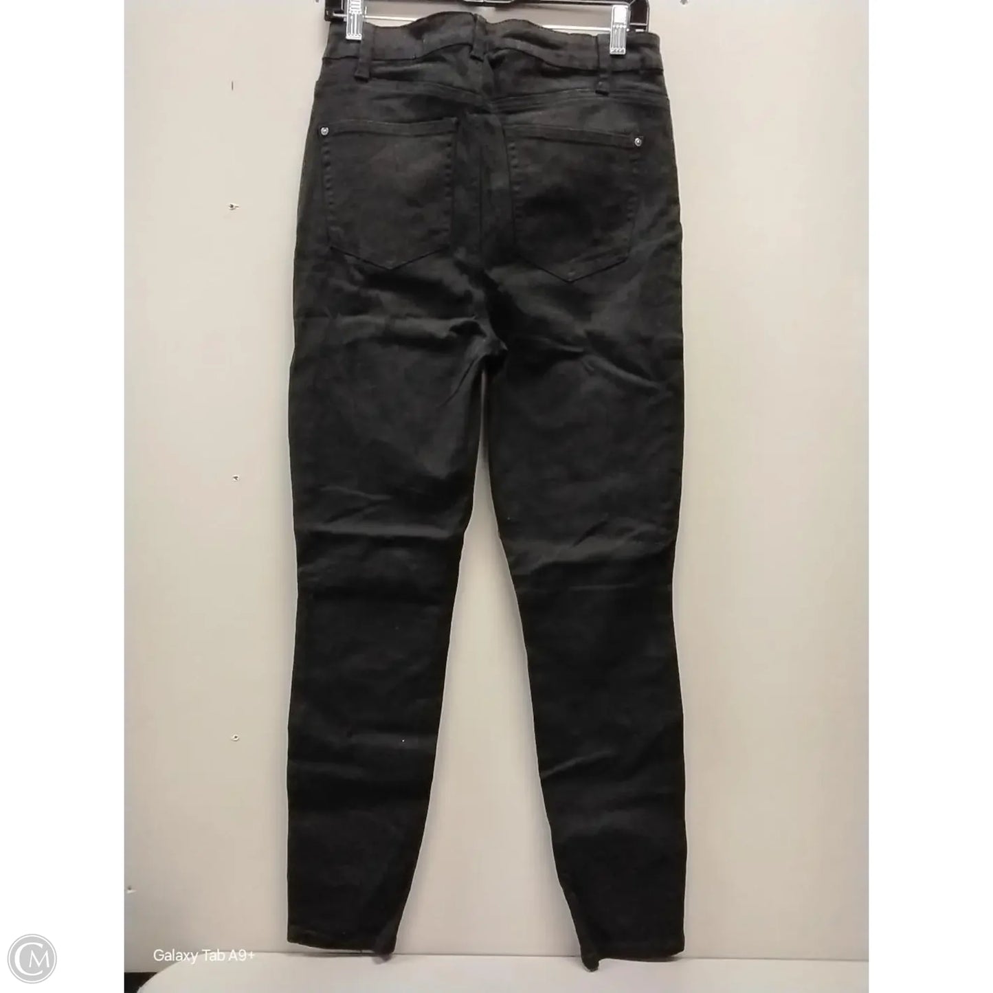 Jeans Skinny By Just Fab In Black, Size: 16