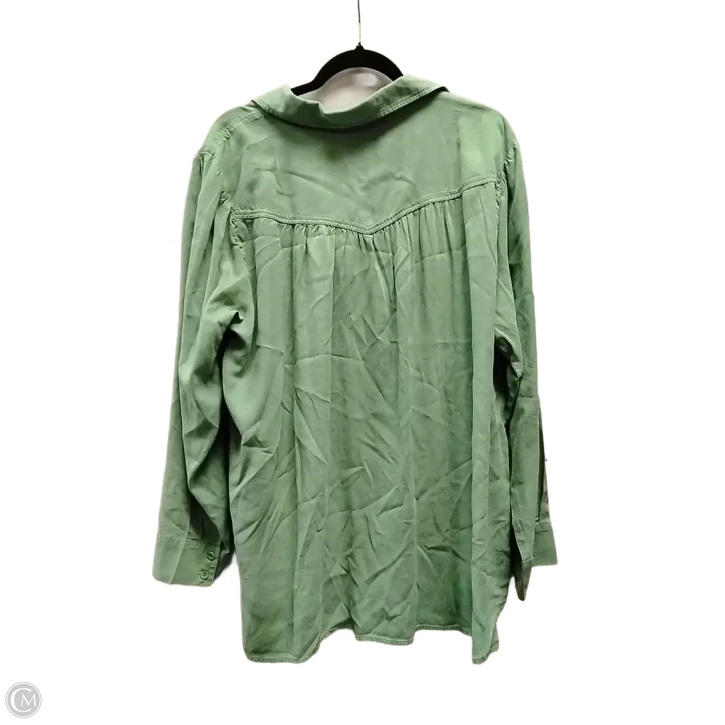 Top Long Sleeve By Clothes Mentor In Green, Size: 2x