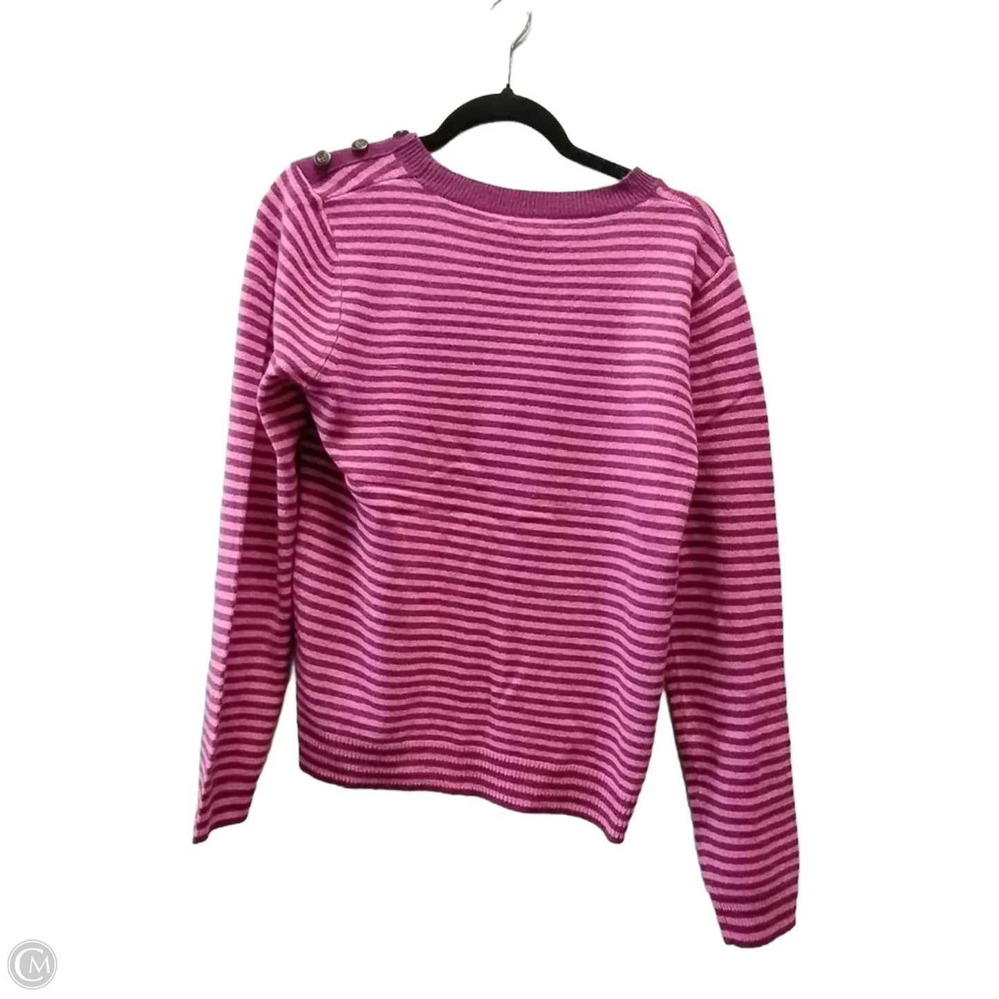 Sweater By Garnet Hill In Striped Pattern, Size: M
