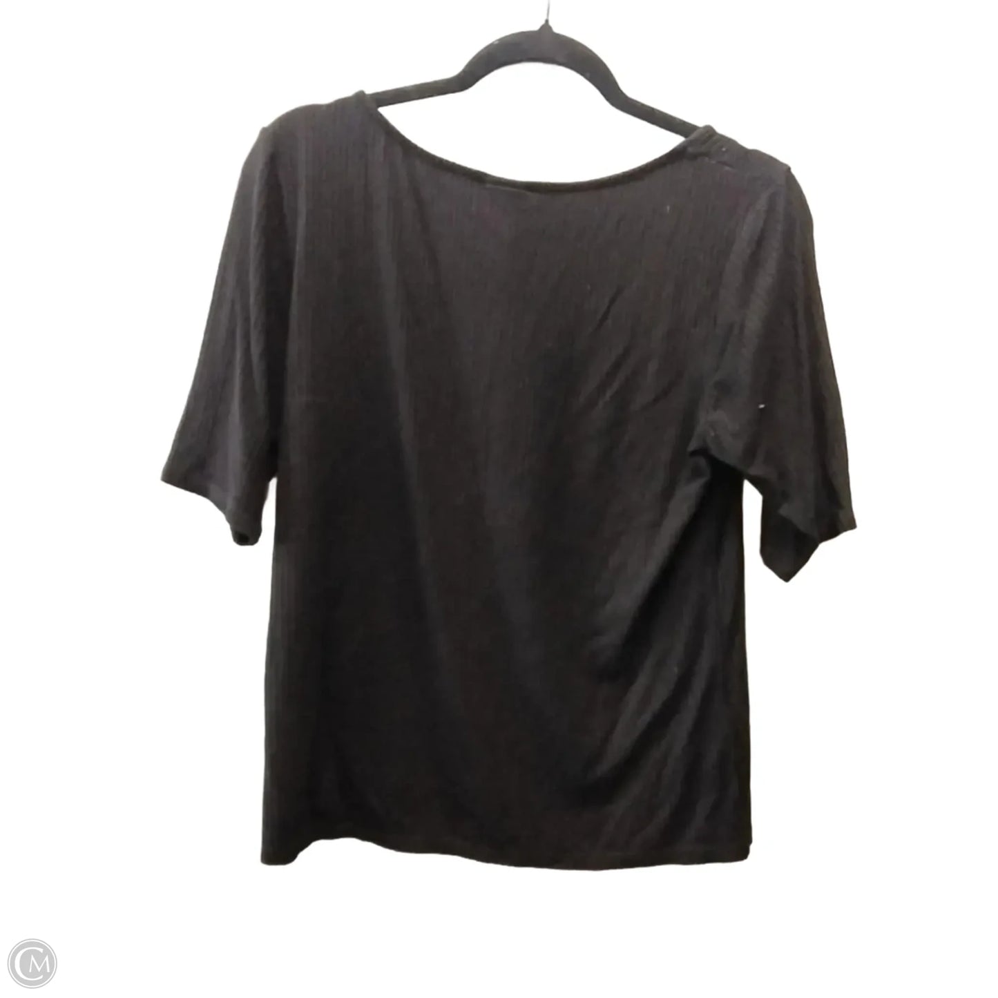 Top Long Sleeve By H&m In Black, Size: L