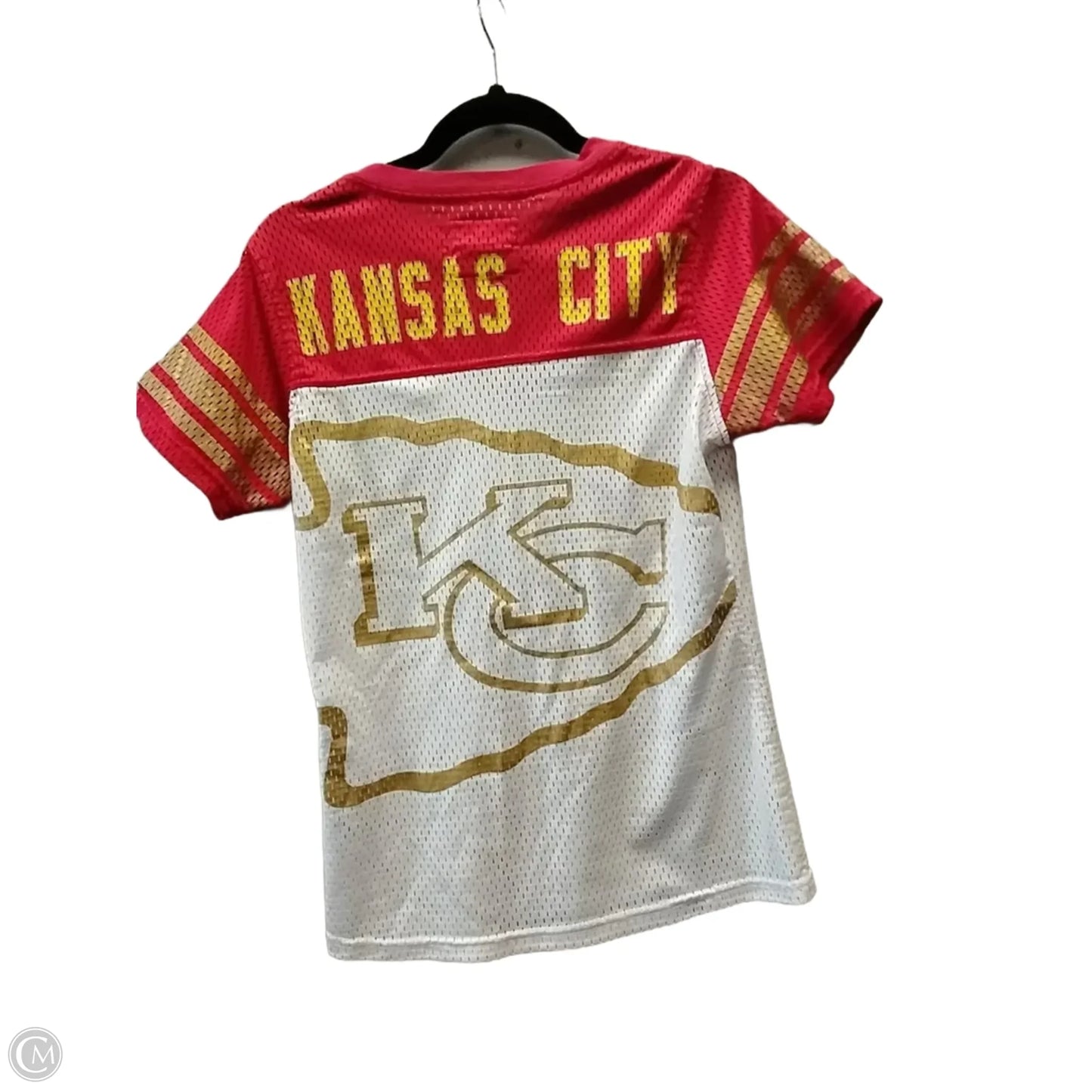 Top Short Sleeve By Nfl In White, Size: S