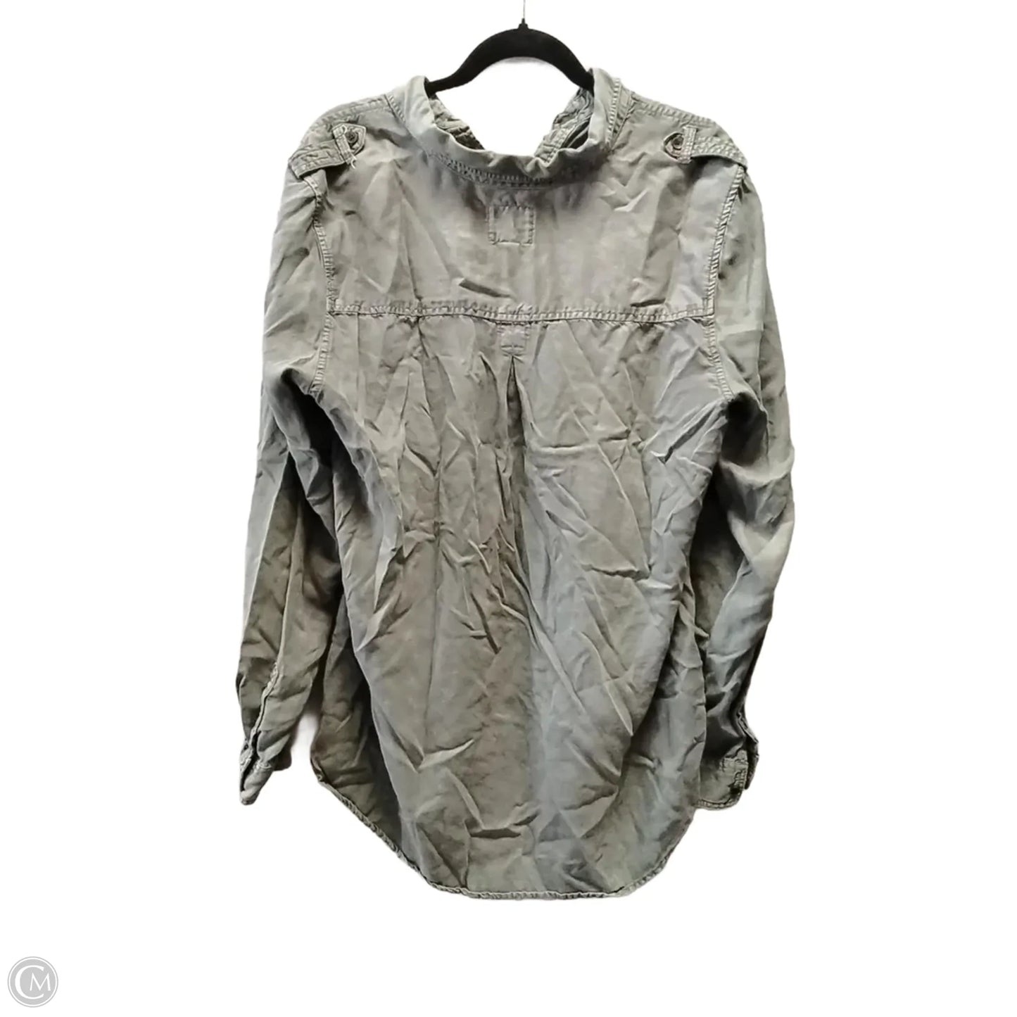 Top Long Sleeve By American Eagle In Green, Size: Xl