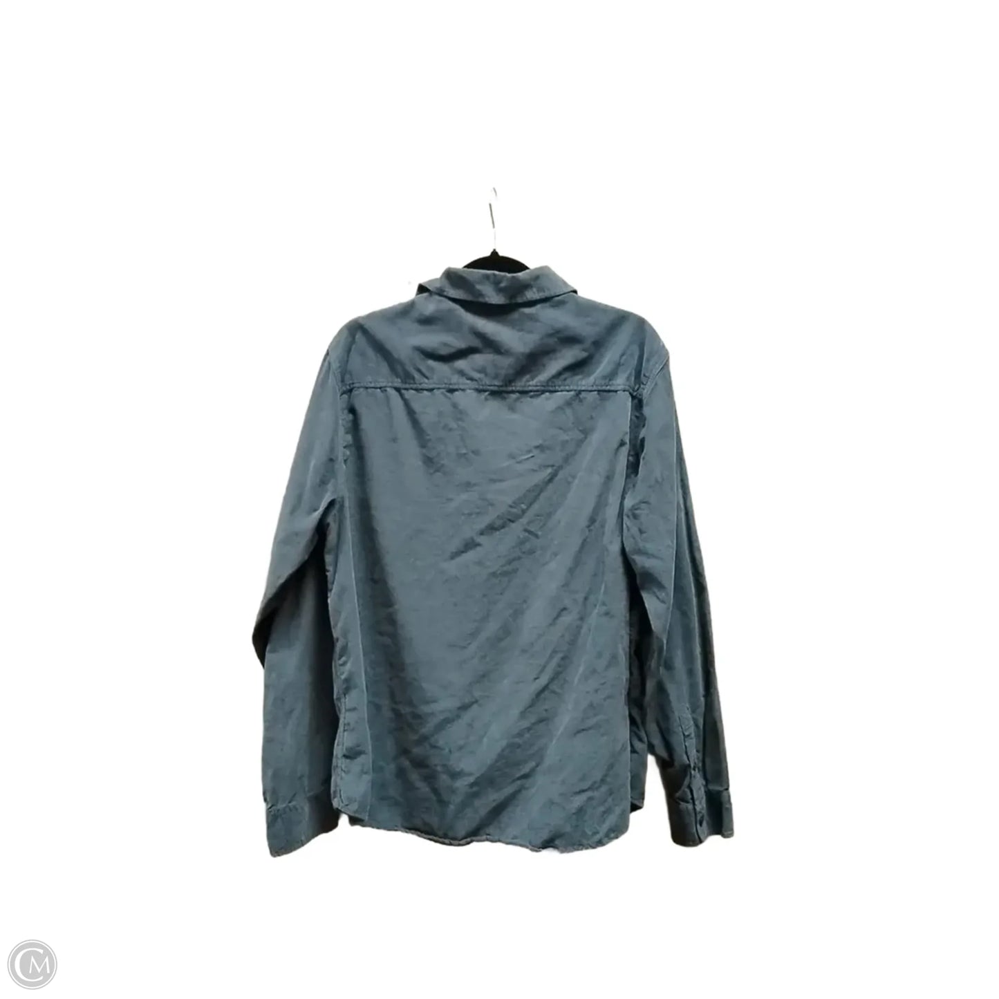 Top Long Sleeve By George In Blue, Size: L