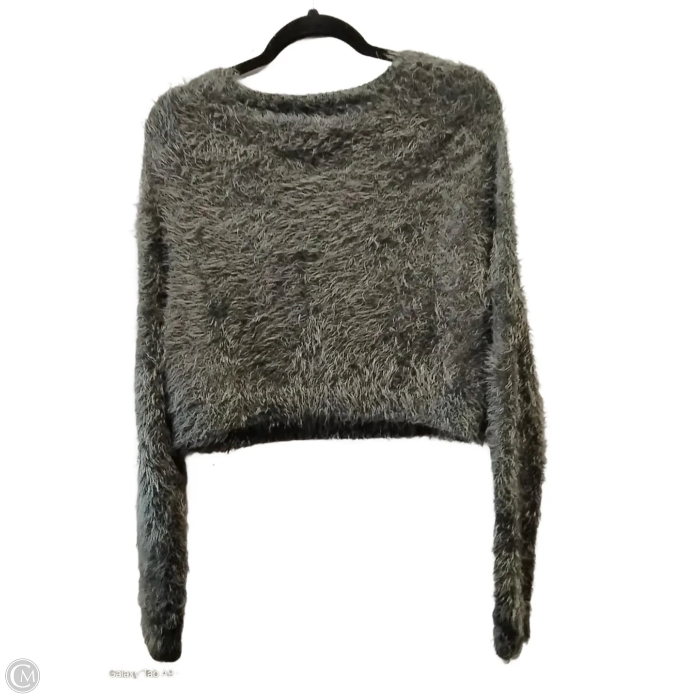 Top Long Sleeve By Abercrombie And Fitch In Grey, Size: M