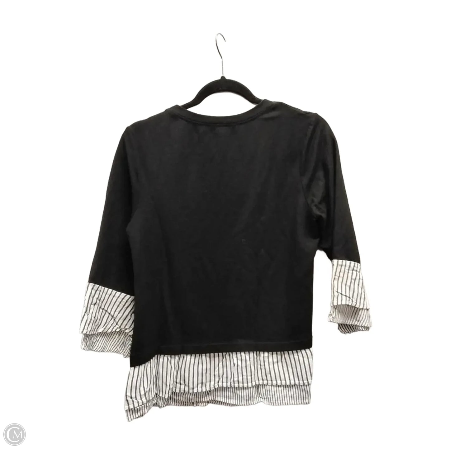 Top Long Sleeve By Apt 9 In Black, Size: S