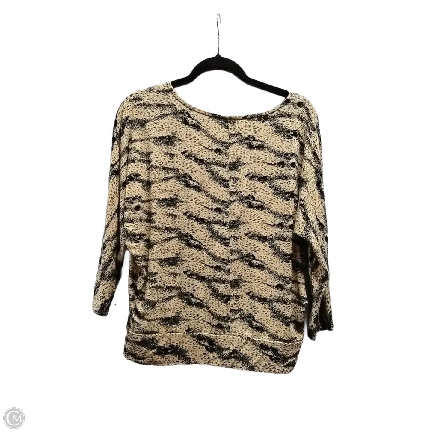 Top Long Sleeve By Jm Collections In Orange, Size: S