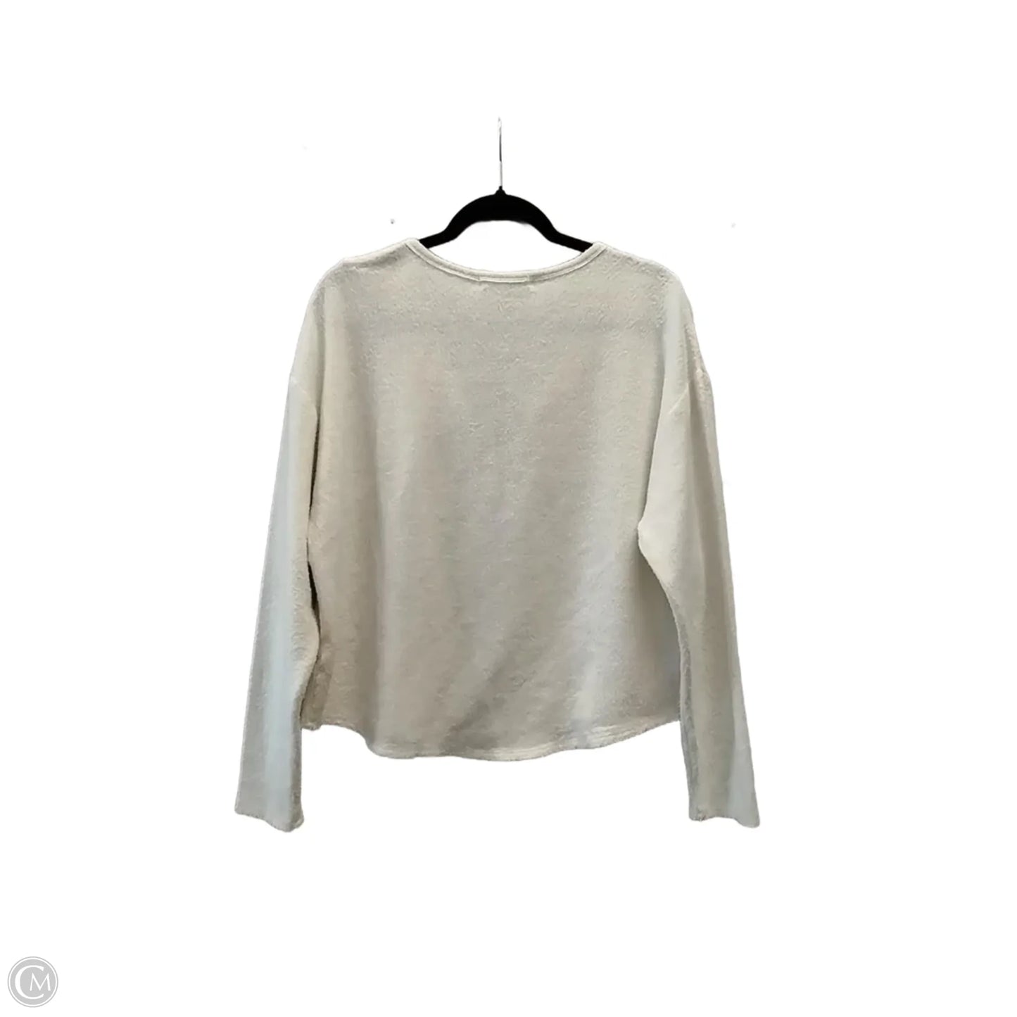 Top Long Sleeve By Clothes Mentor In White, Size: L