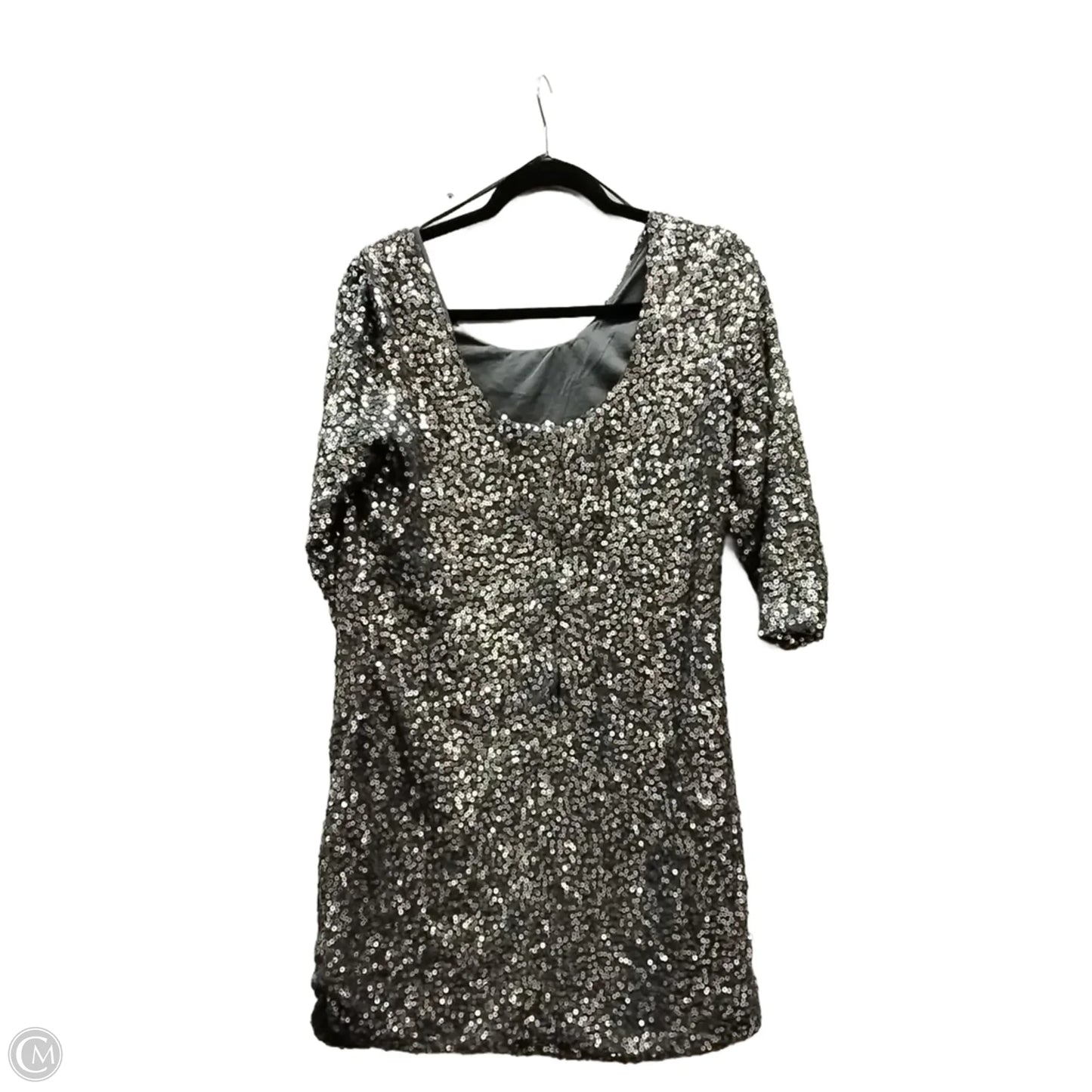 Dress Casual Midi By Clothes Mentor In Grey, Size: M