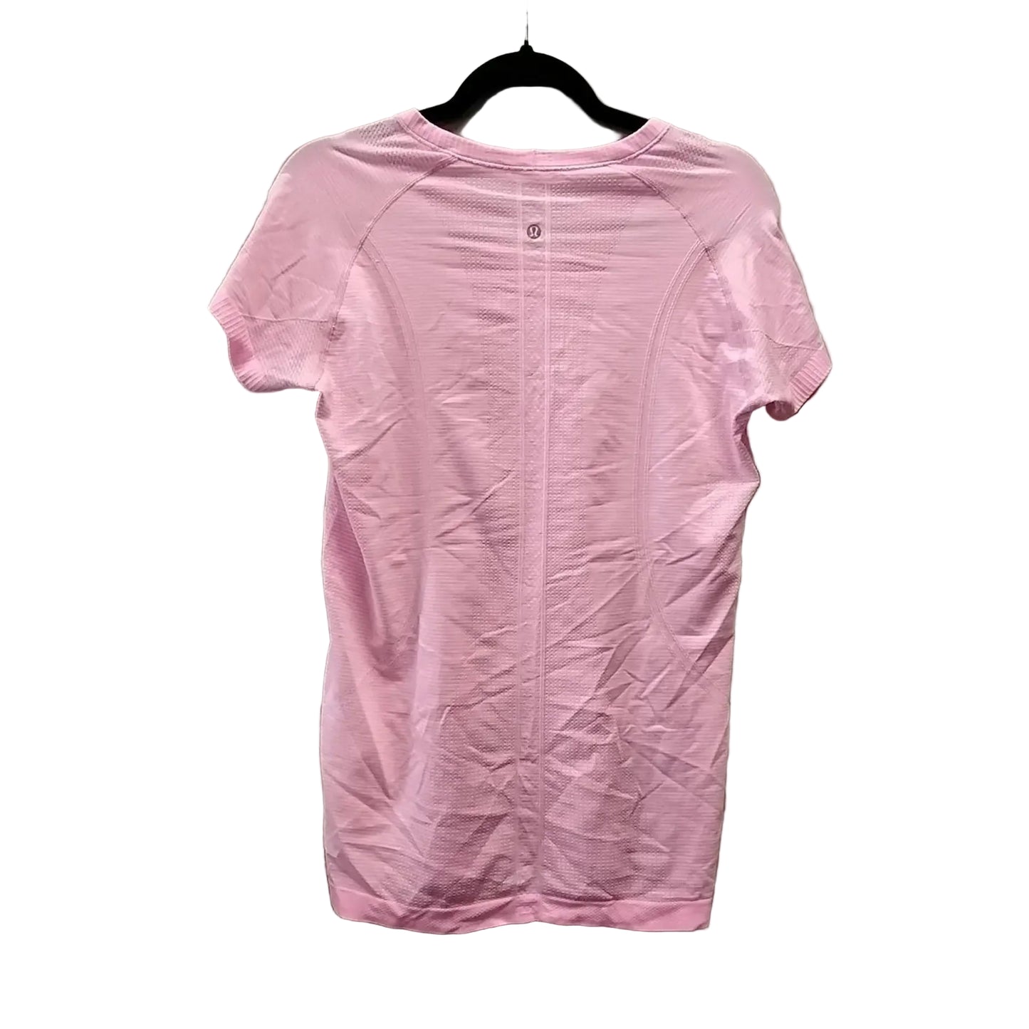 Athletic Top Short Sleeve By Lululemon In Pink, Size: 1x