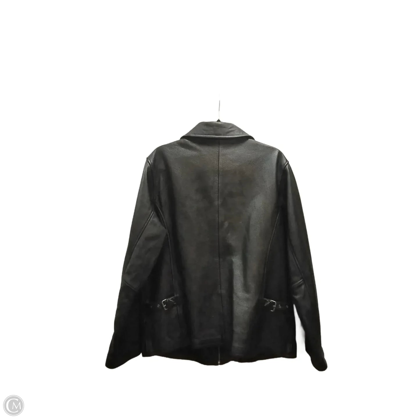 Coat Leather By Eddie Bauer In Black, Size: Xl