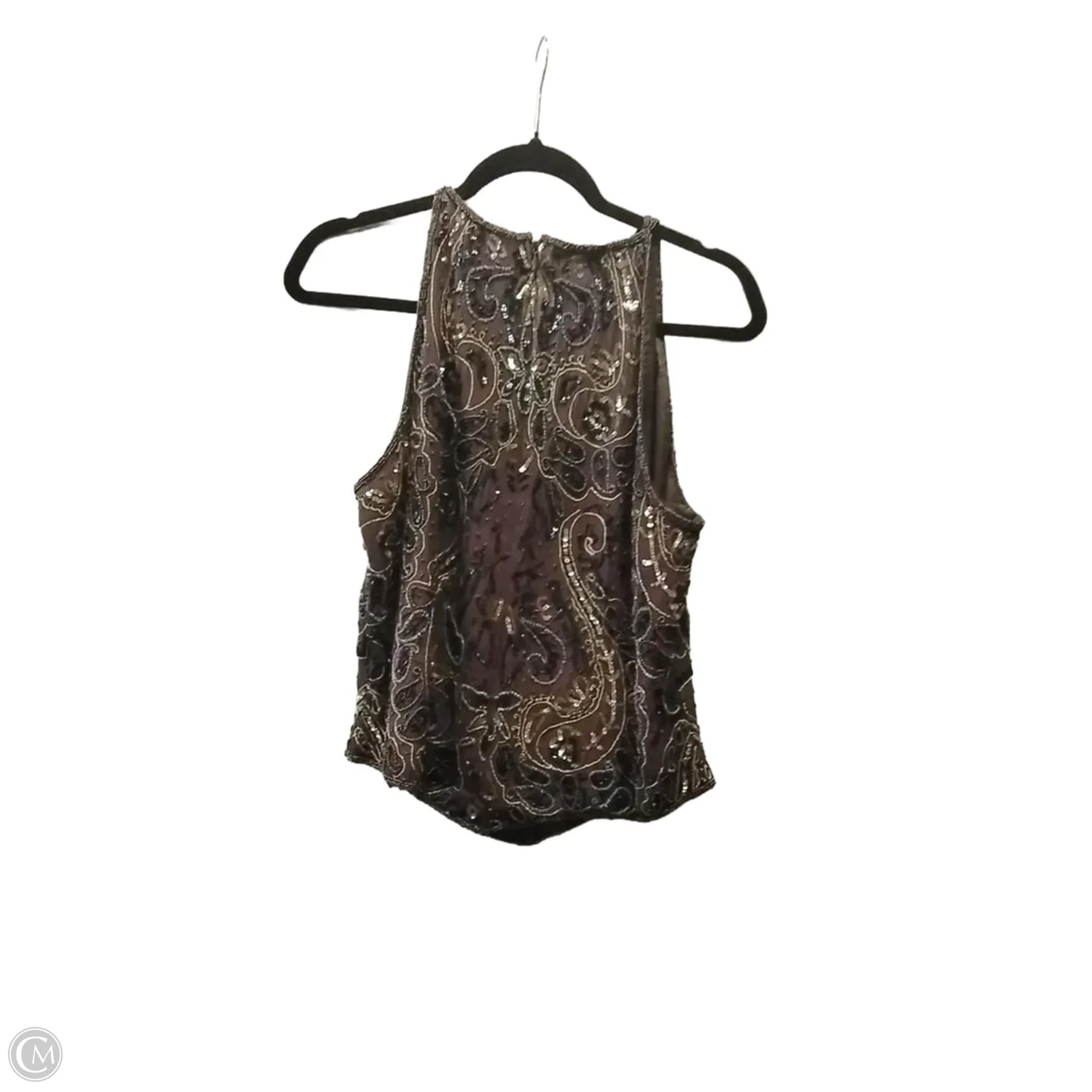 Top Sleeveless By Clothes Mentor In Brown, Size: L