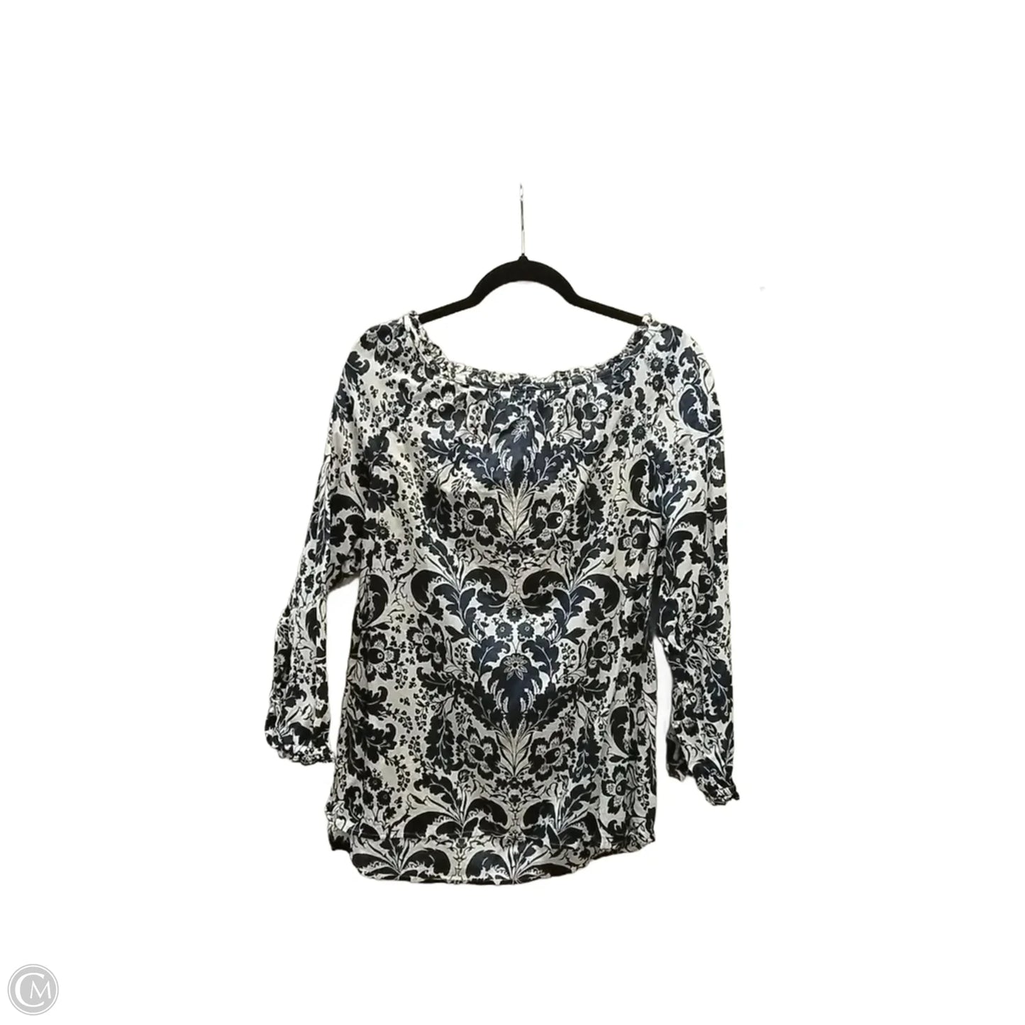 Blouse Long Sleeve By Talbots In Floral Print, Size: M