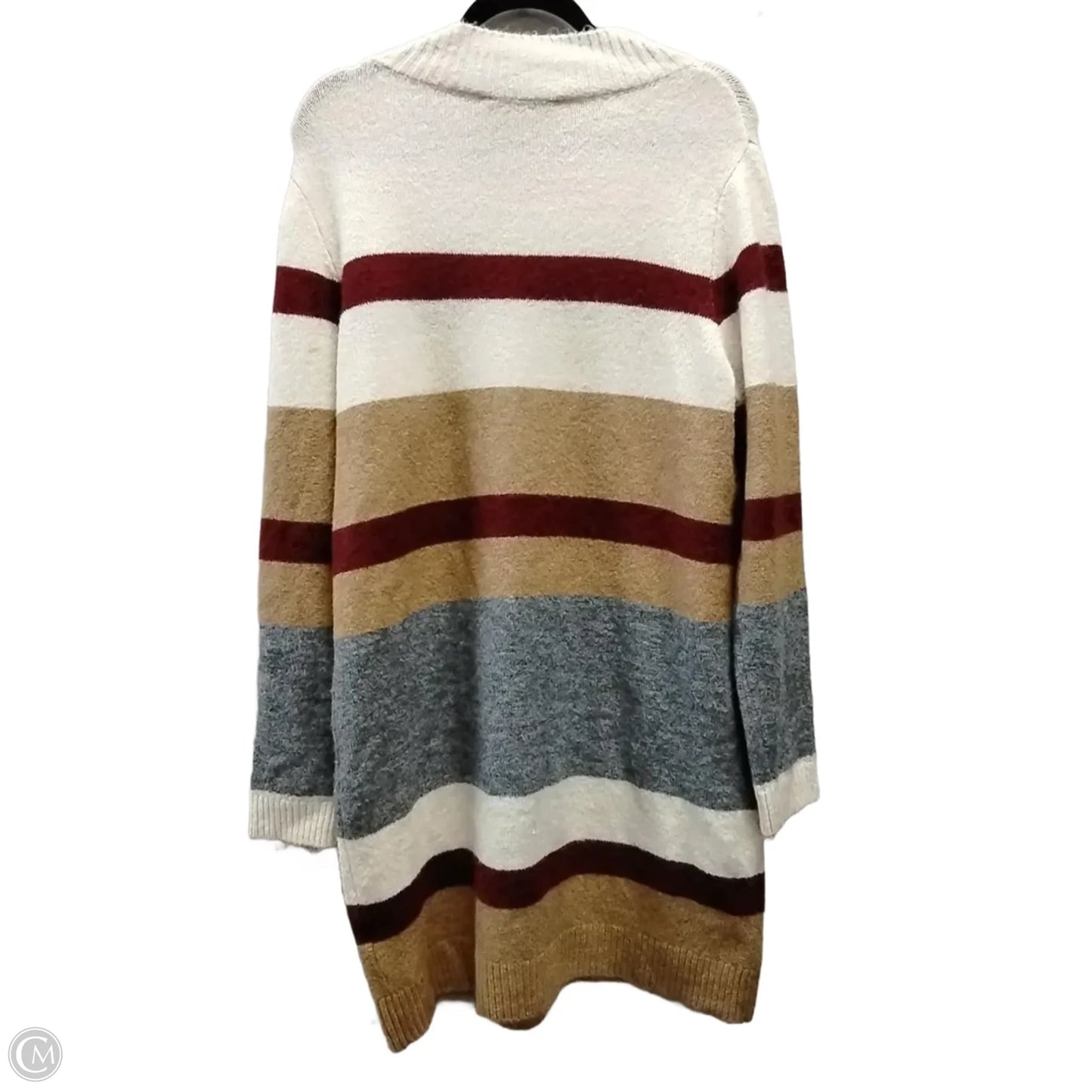 Dress Casual Midi By Clothes Mentor In Striped Pattern, Size: L