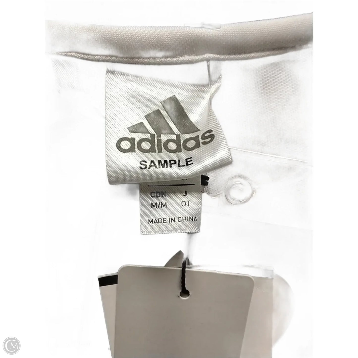 Athletic Jacket By Adidas In White, Size: M