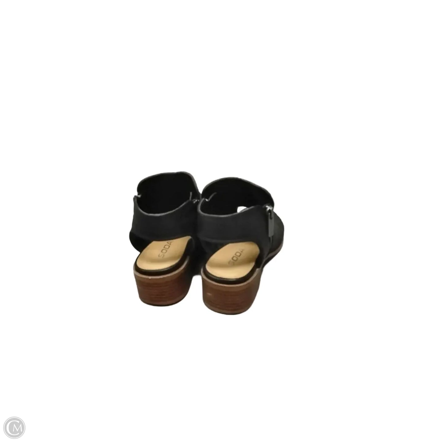 Shoes Heels Block By Soda In Black, Size: 6