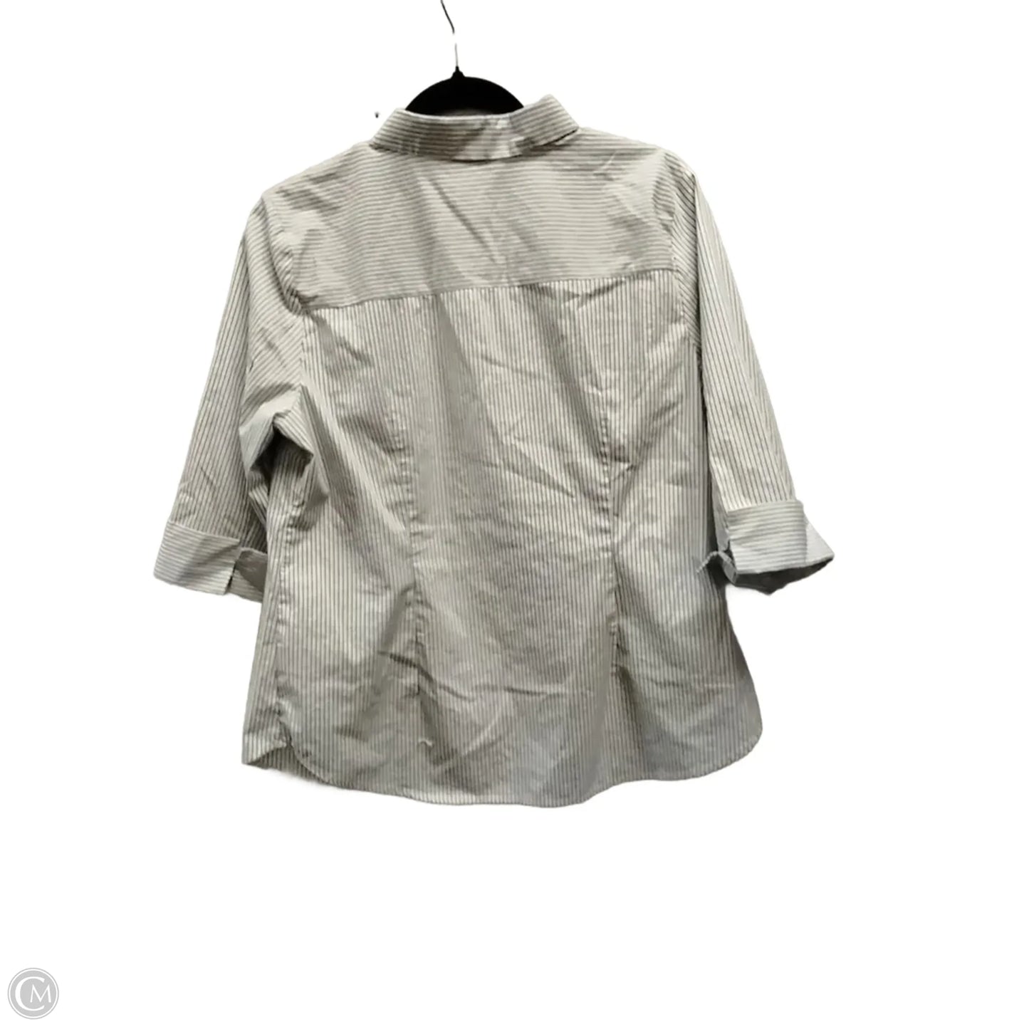 Top Long Sleeve By Liz Claiborne In Striped Pattern, Size: L