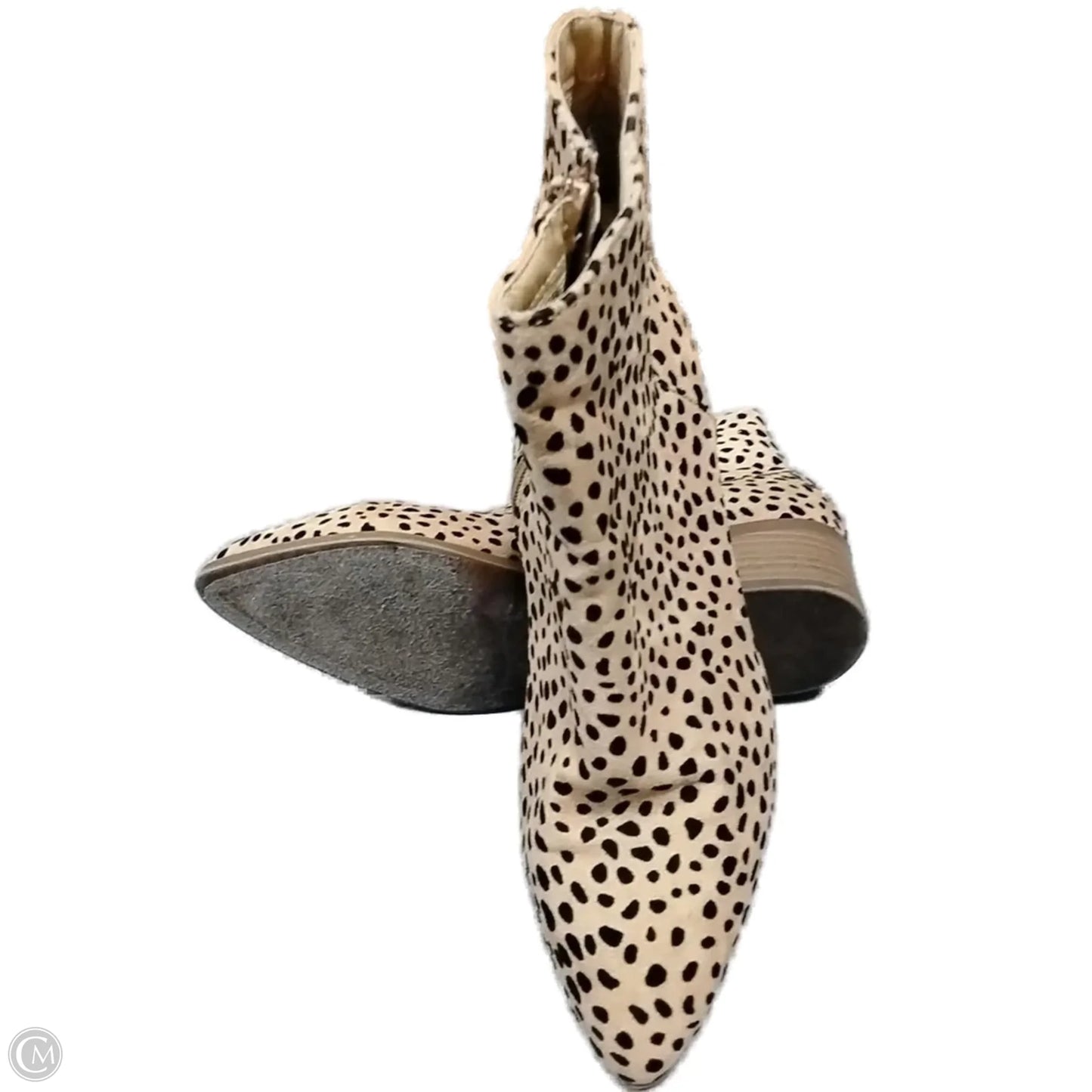 Boots Ankle Heels By City Classified In Animal Print, Size: 7.5