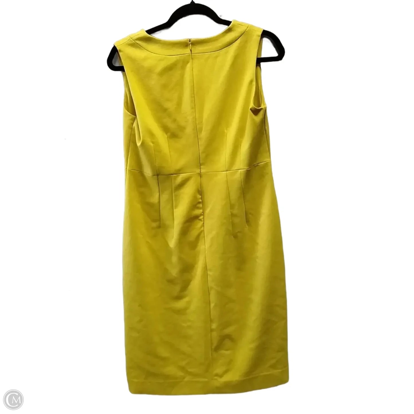 Dress Casual Midi By Adrienne Vittadini In Yellow, Size: 10p