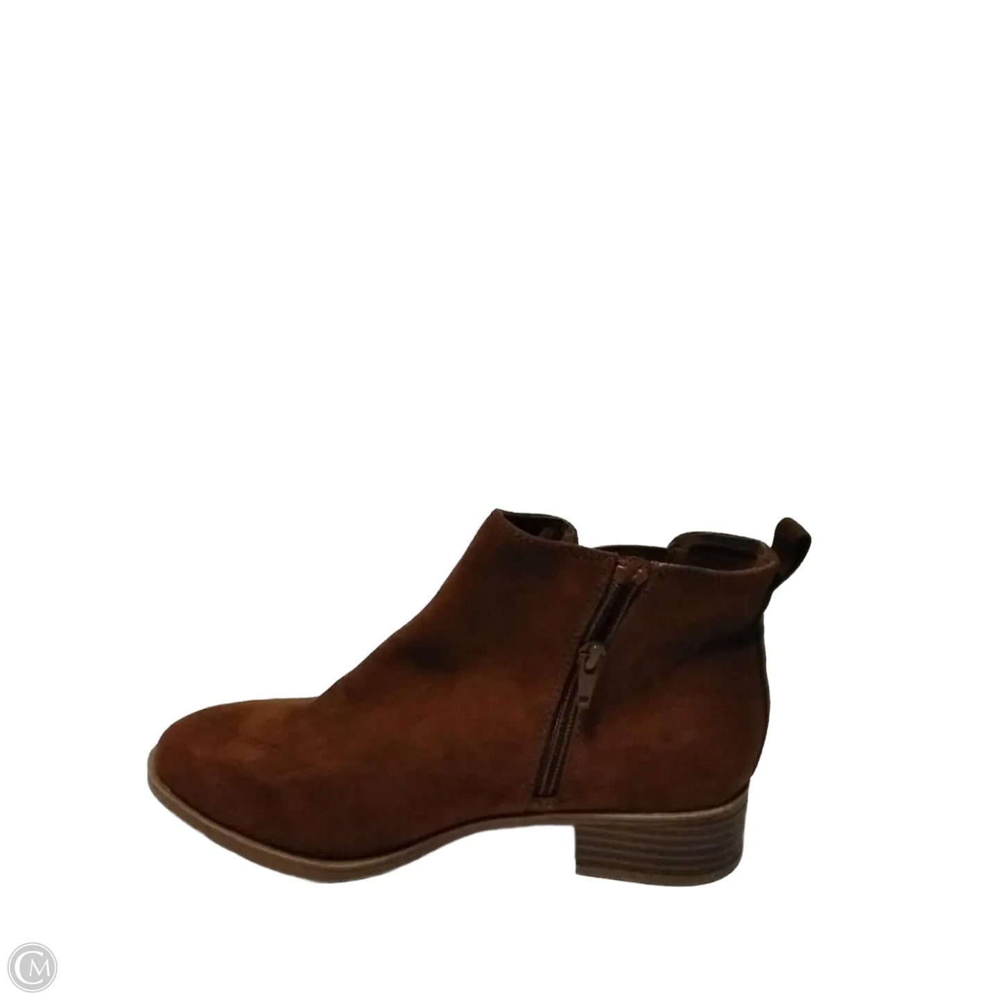 Boots Ankle Heels By So In Brown, Size: 9