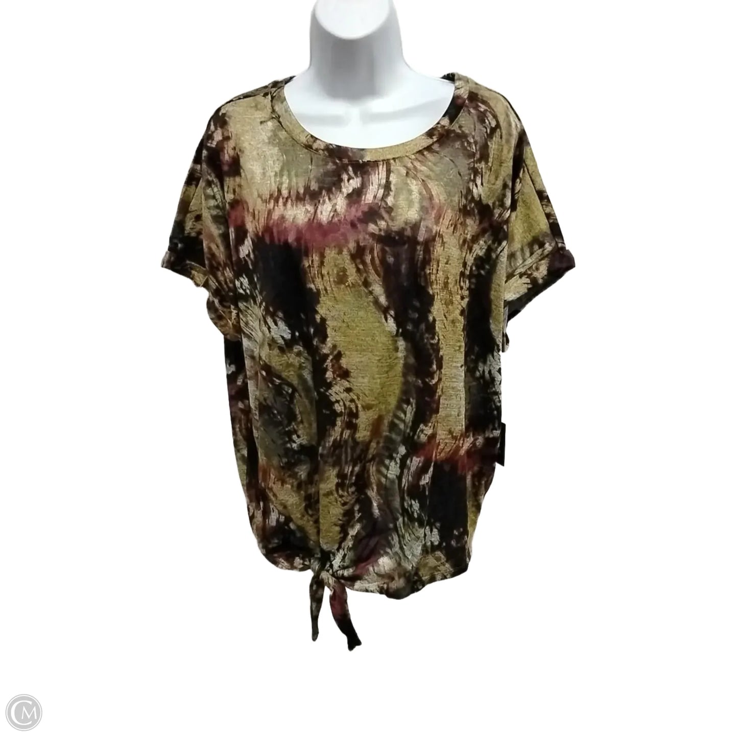 Blouse Long Sleeve By Simply Vera In Multi-colored, Size: Xxl