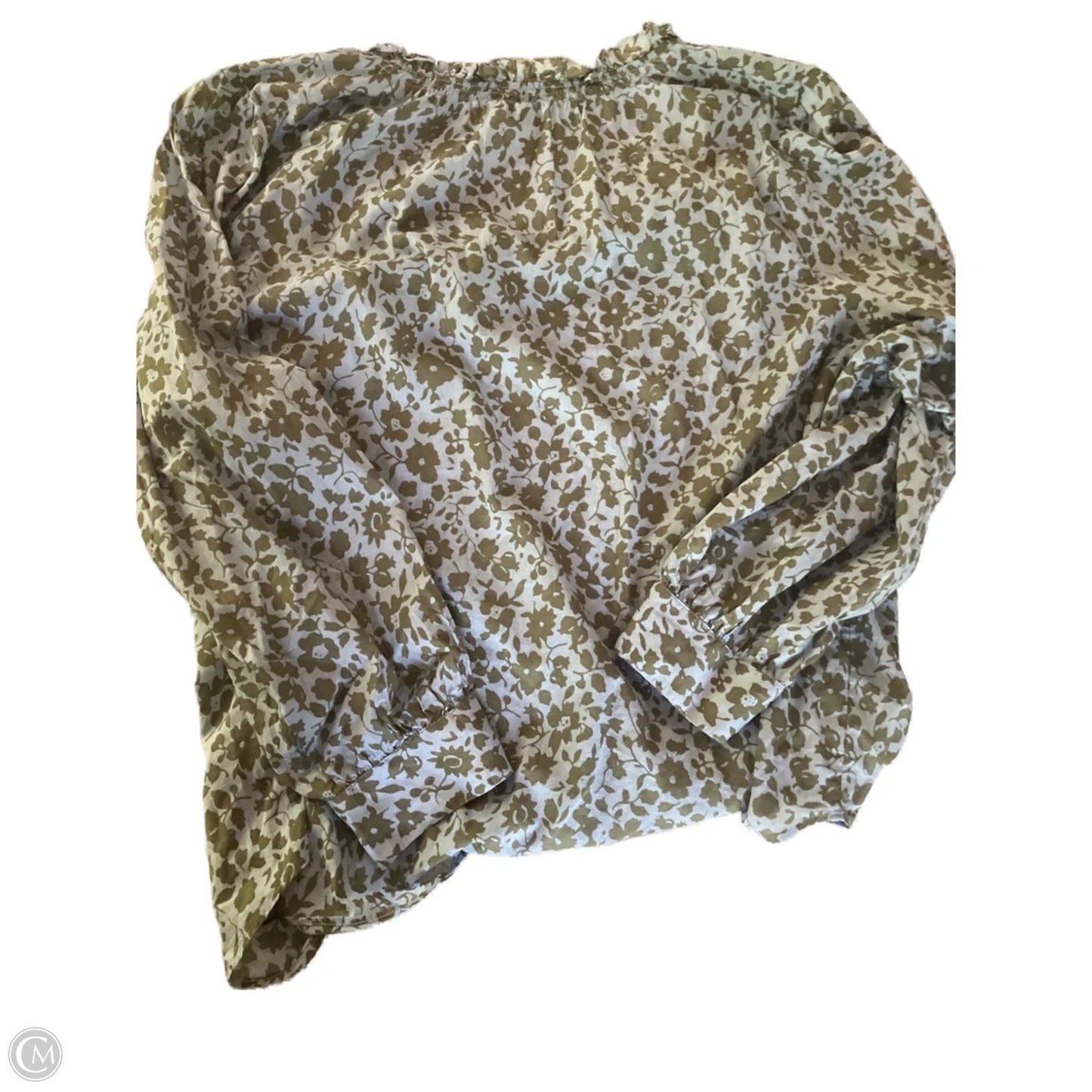 Blouse Long Sleeve By Talbots In Blue, Size: 3x