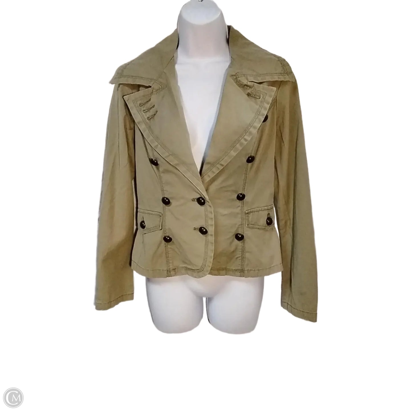 Jacket Denim By Aziz In Green, Size: M