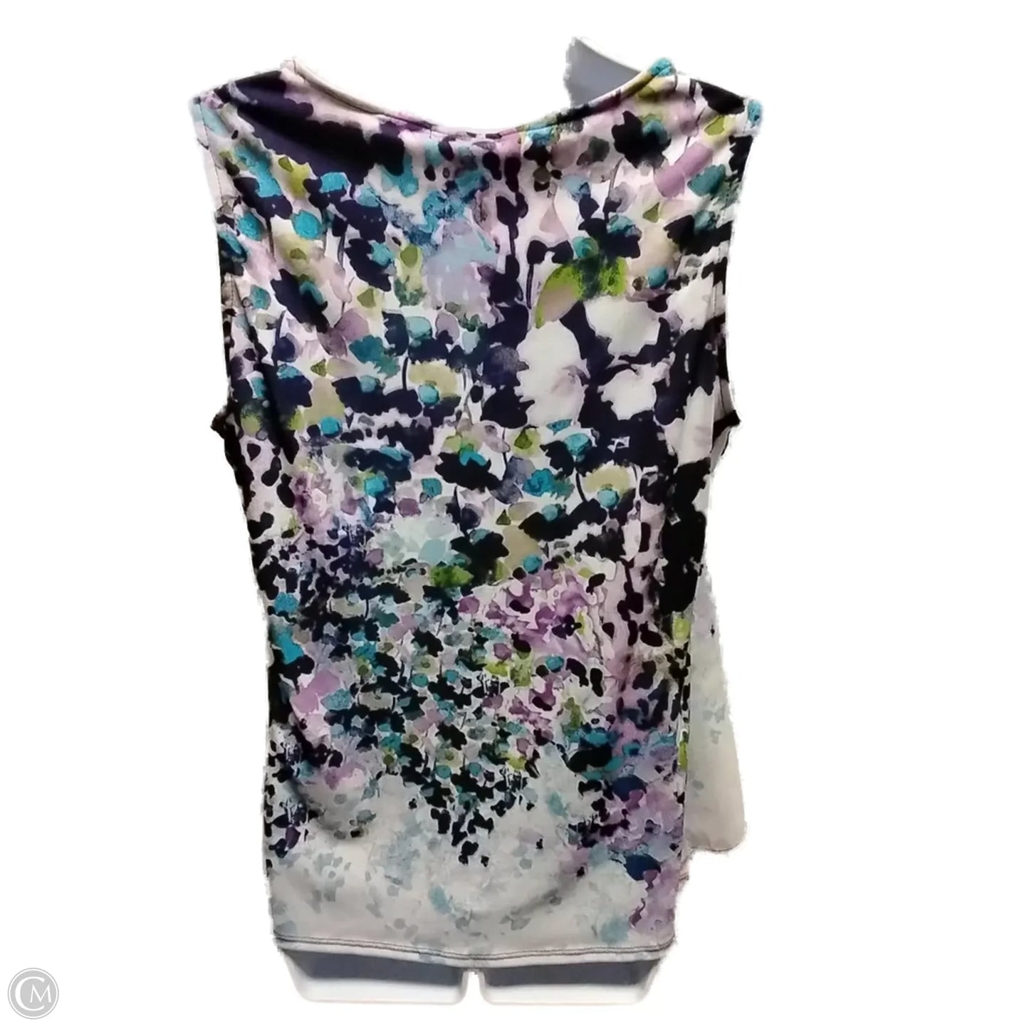 Blouse Sleeveless By Roz And Ali In Blue & Purple, Size: M
