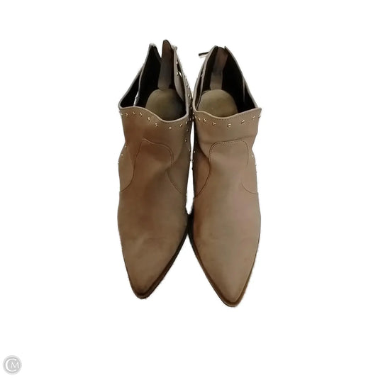 Boots Ankle Heels By Cmb In Beige, Size: 11