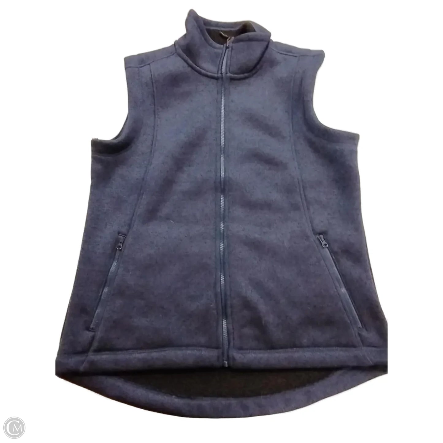Vest Fleece By Clothes Mentor In Blue, Size: L