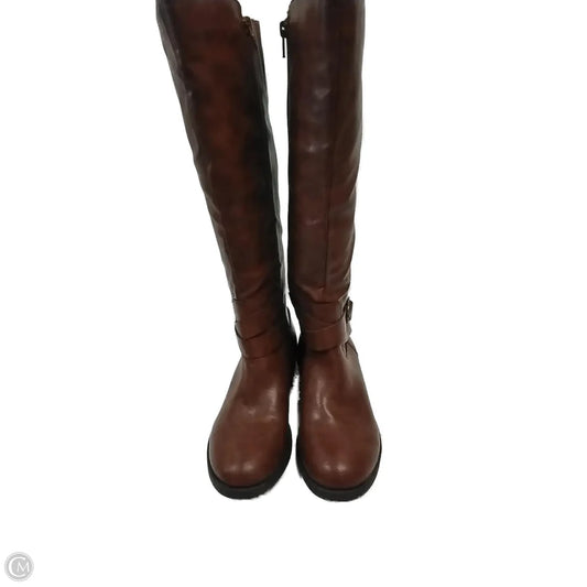 Boots Knee Flats By Style And Company In Brown, Size: 6