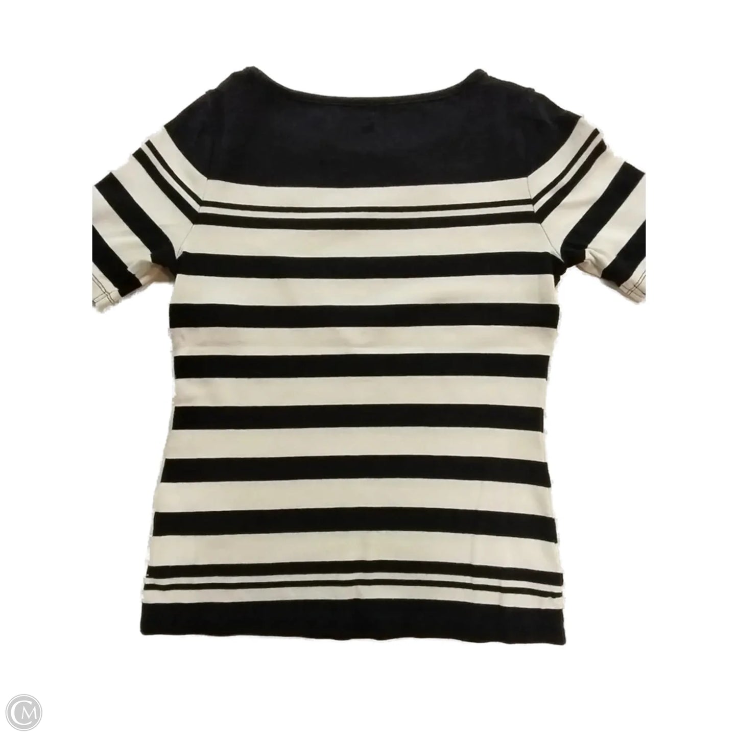 Top Short Sleeve By Tommy Hilfiger In Blue & White, Size: Sp