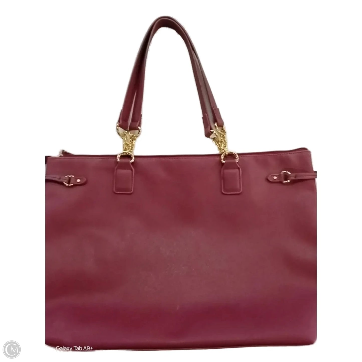 Handbag Leather By Tommy Hilfiger, Size: Large
