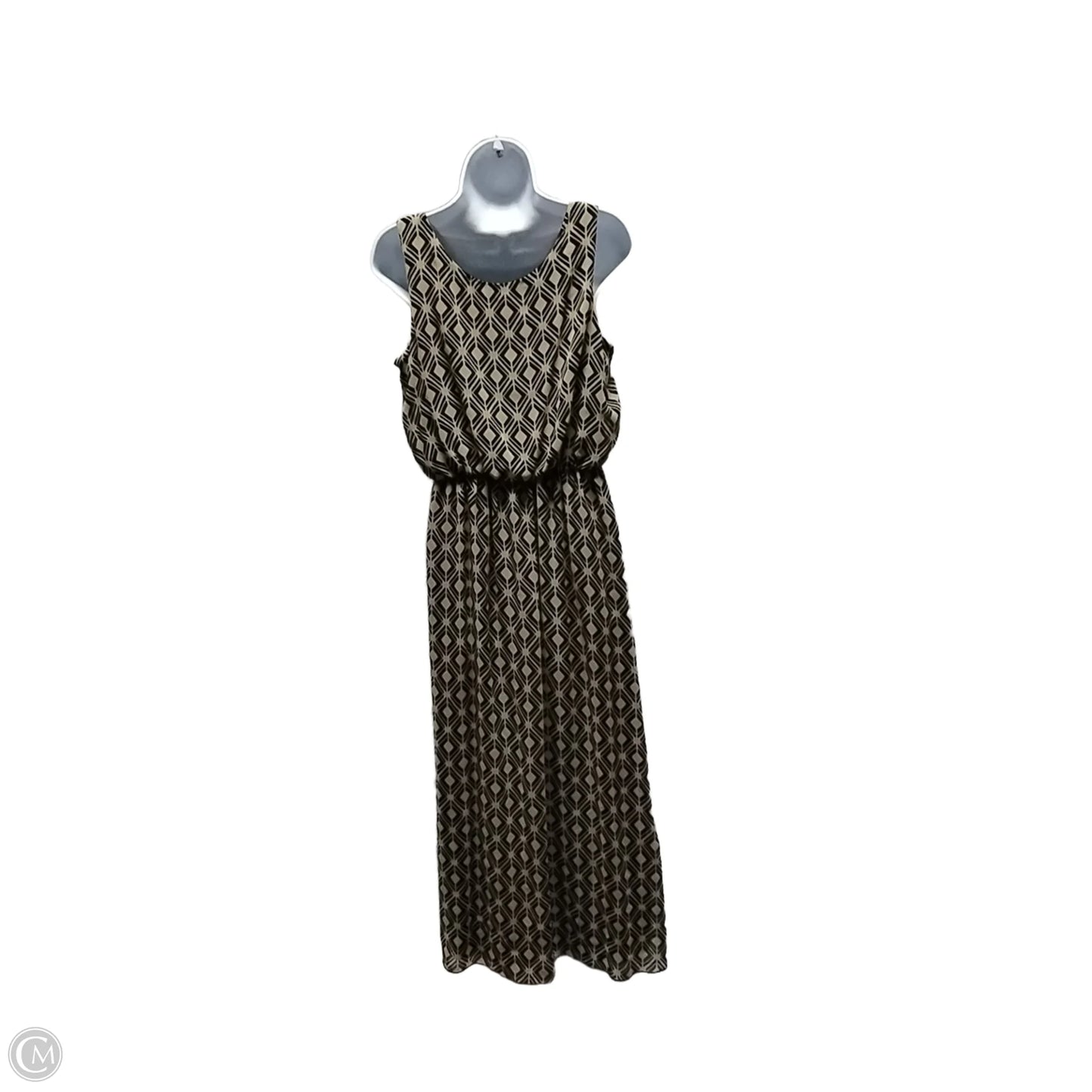 Dress Party Long By Enfocus In Black & Tan, Size: 10