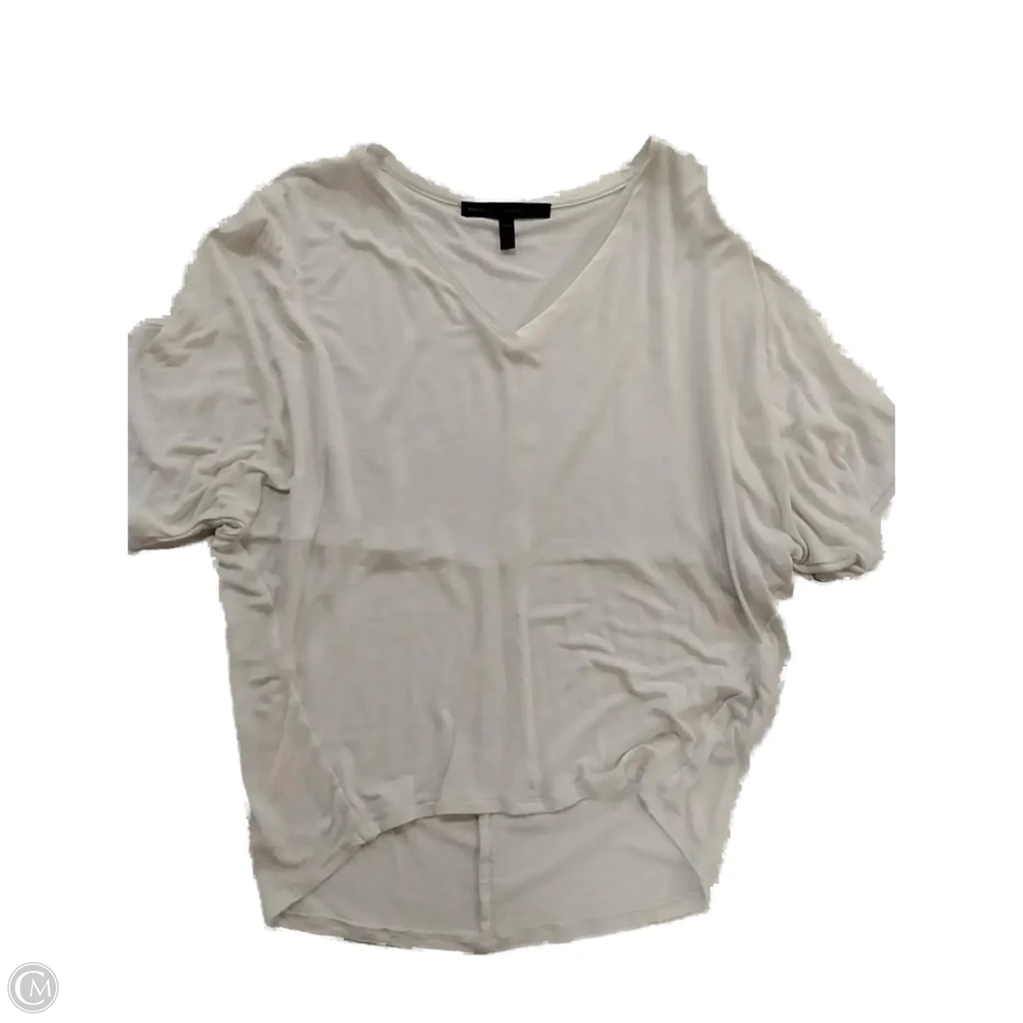 Top Short Sleeve By White House Black Market In White, Size: Xxs