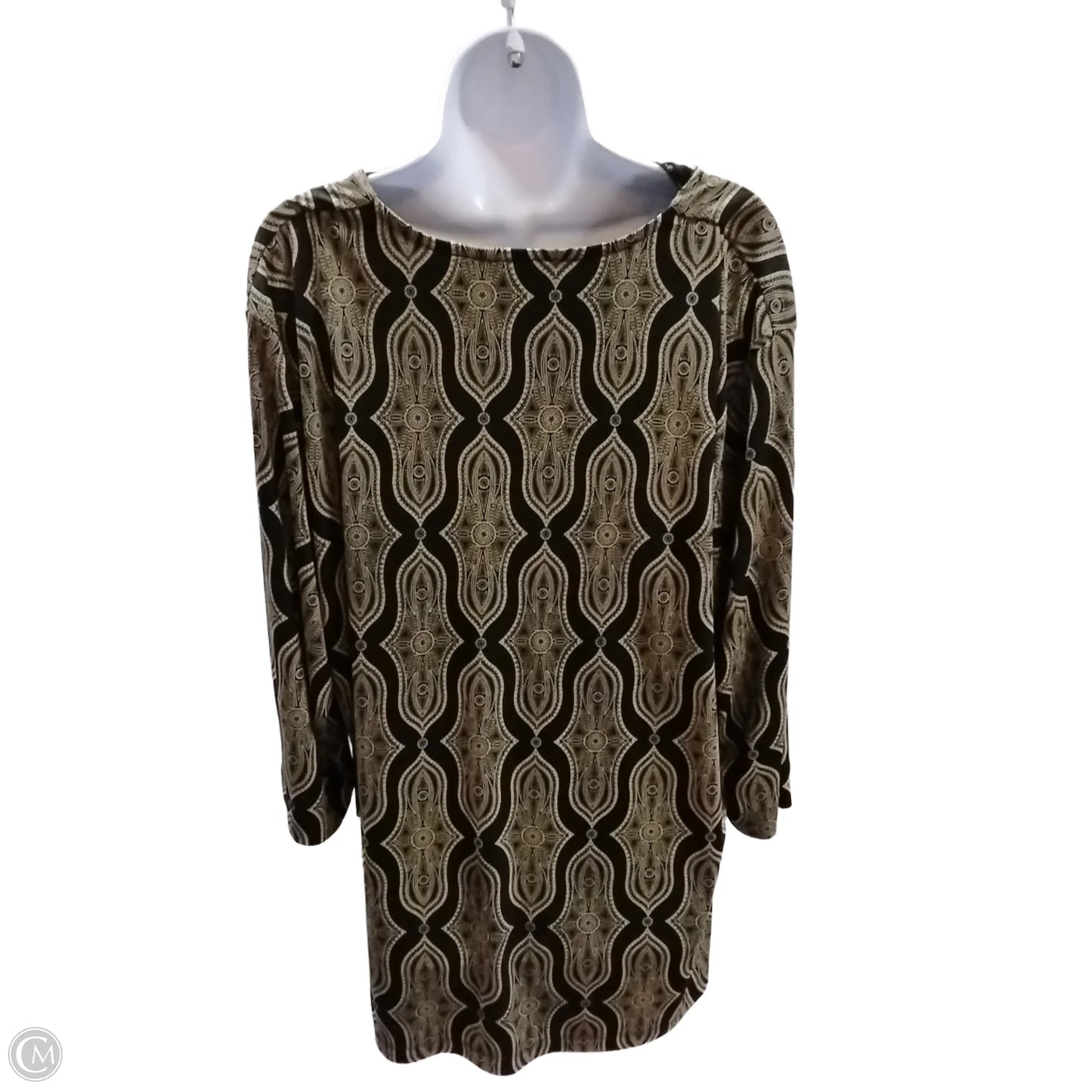 Blouse Long Sleeve By Liz Claiborne In Black, Size: 3x