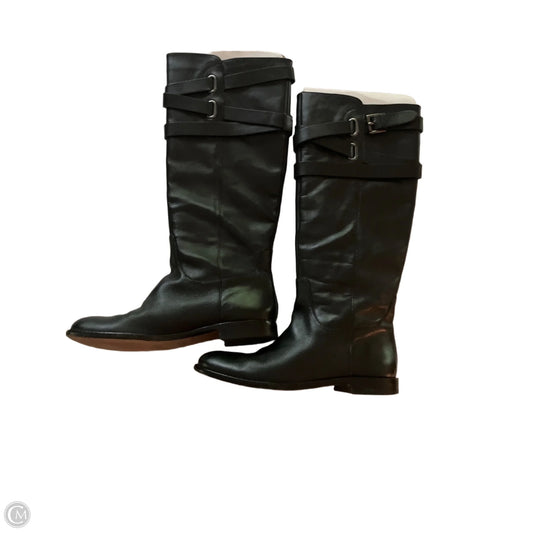 Boots Mid-calf Flats By Coach In Black, Size: 7