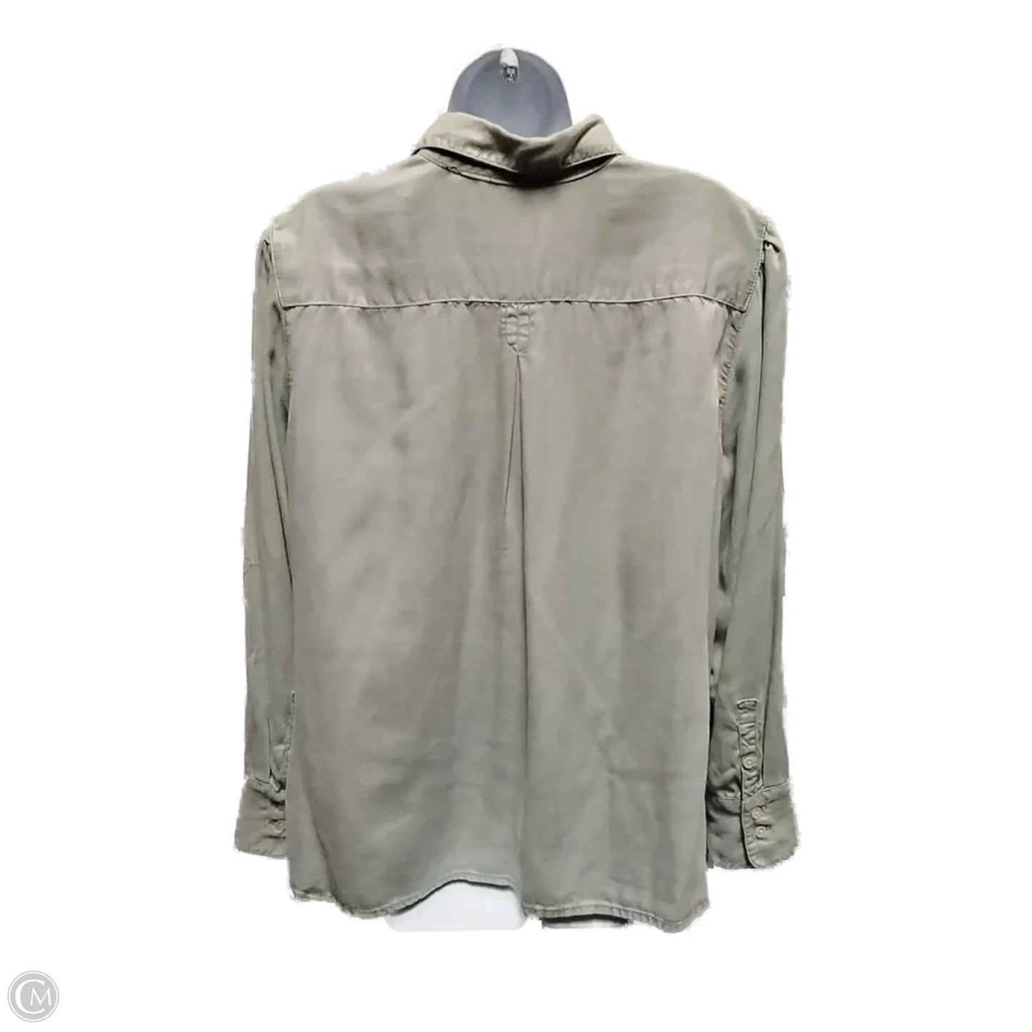Blouse Long Sleeve By Chicos In Green, Size: 3