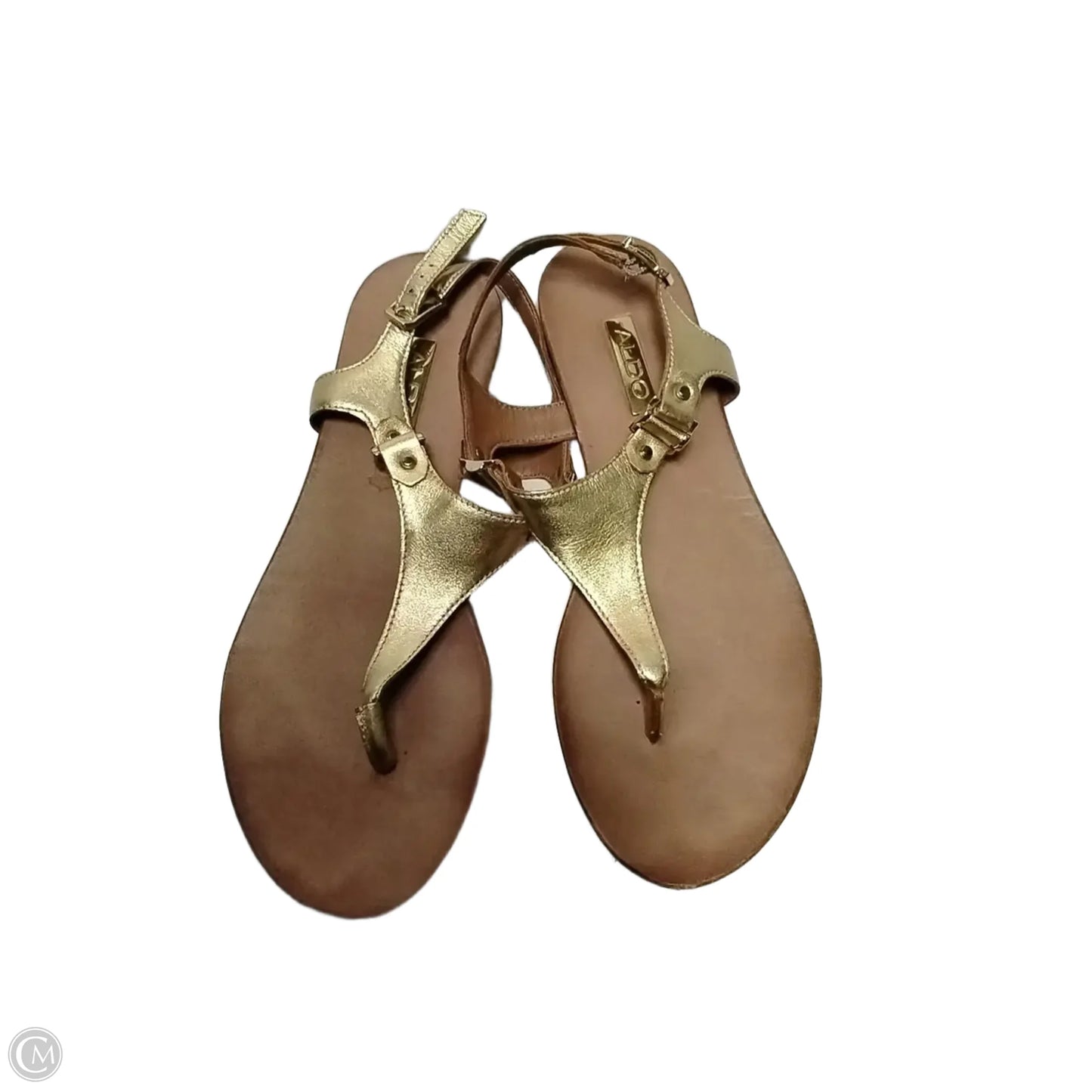 Shoes Flats By Aldo In Gold & Tan, Size: 8