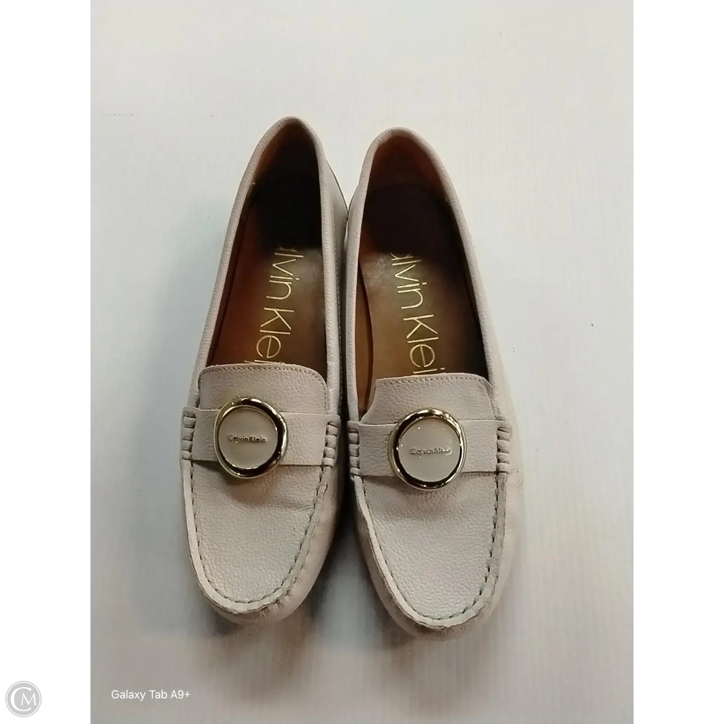 Shoes Flats By Calvin Klein In White, Size: 8.5
