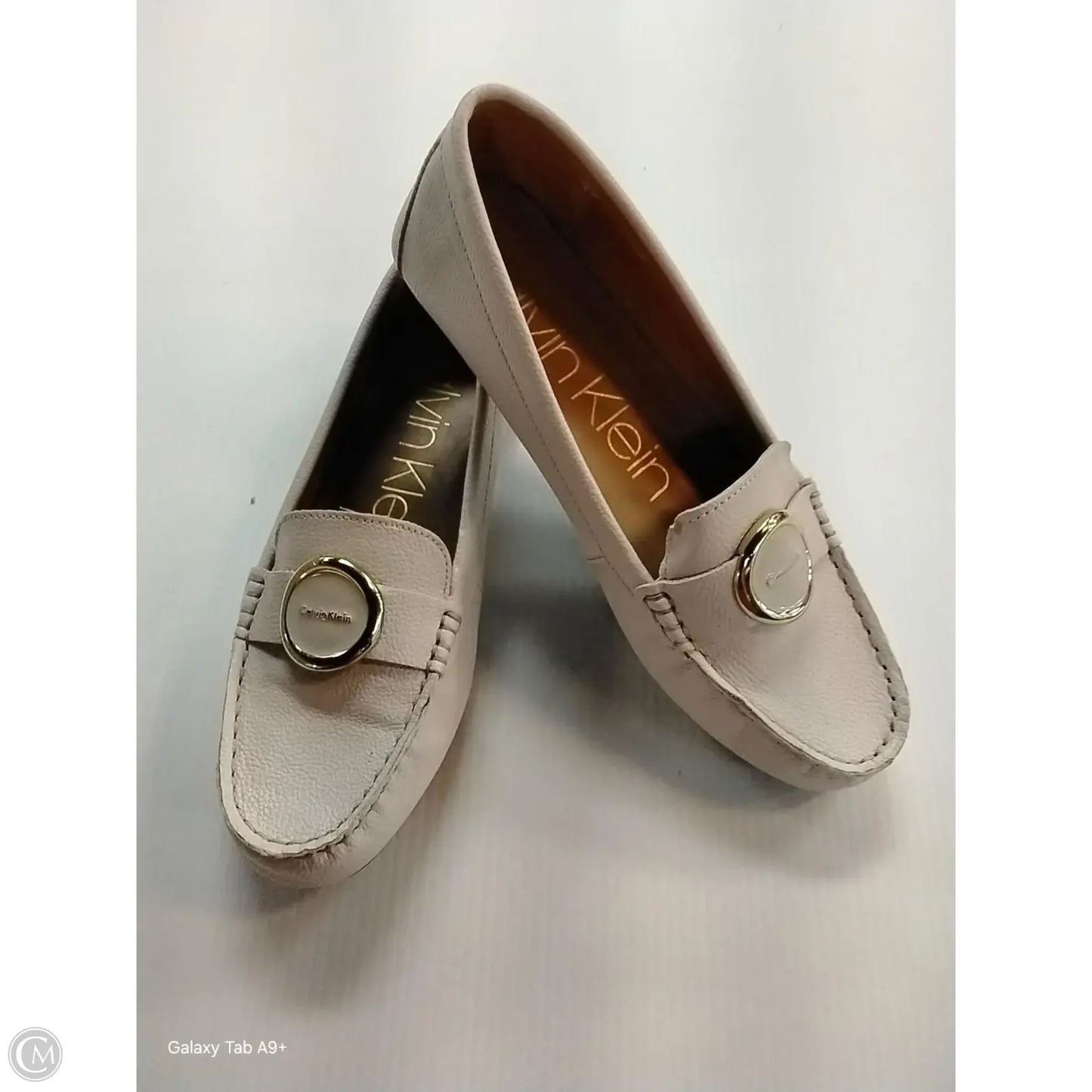 Shoes Flats By Calvin Klein In White, Size: 8.5