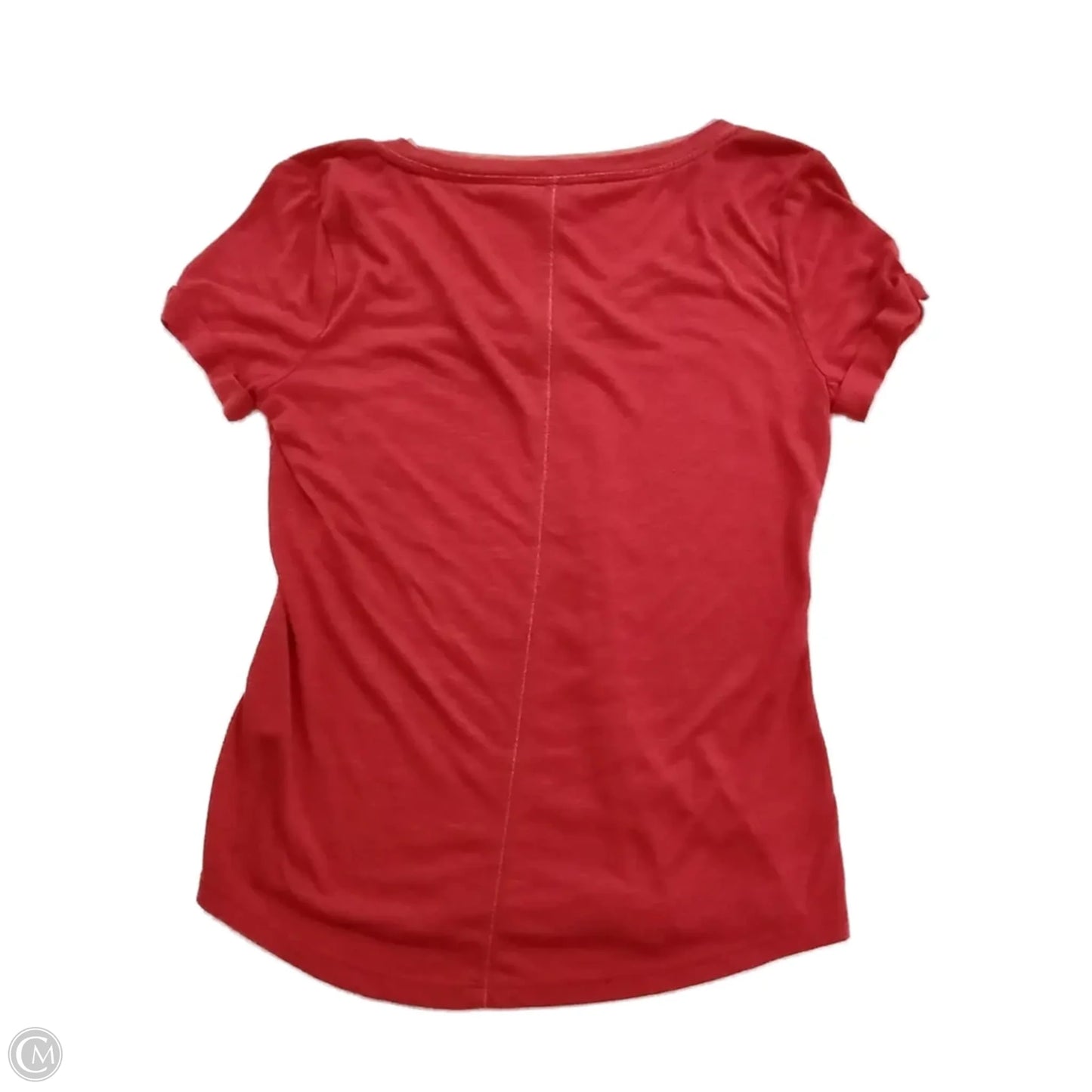 Blouse Short Sleeve By White House Black Market In Red, Size: Xxs