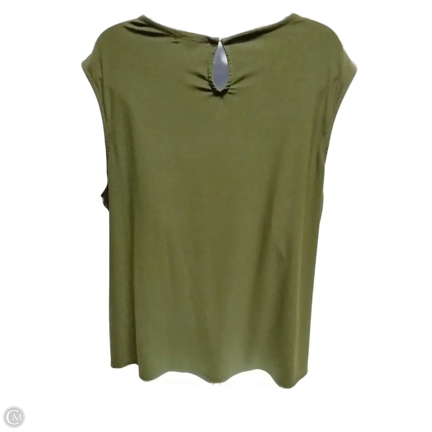 Blouse Sleeveless By Roz And Ali In Green, Size: 2x