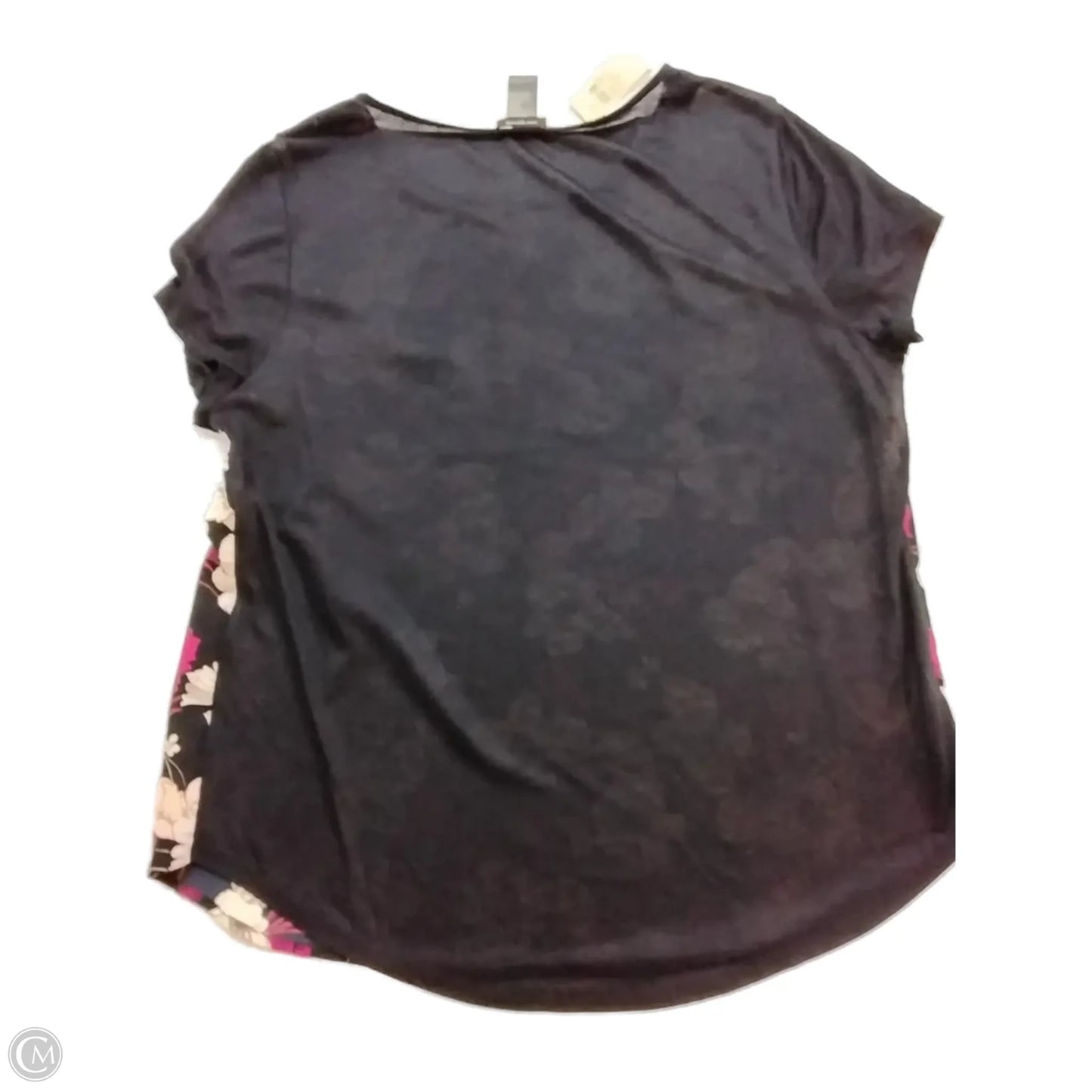 Blouse Short Sleeve By Ann Taylor In Floral Print, Size: L