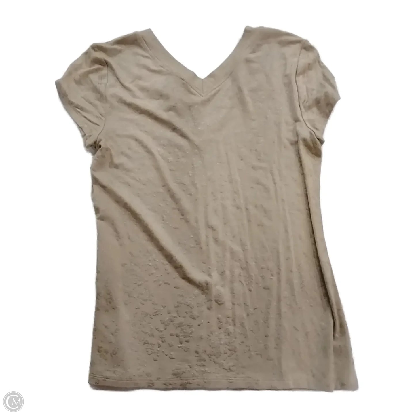 Top Short Sleeve By White House Black Market In Tan, Size: Xs