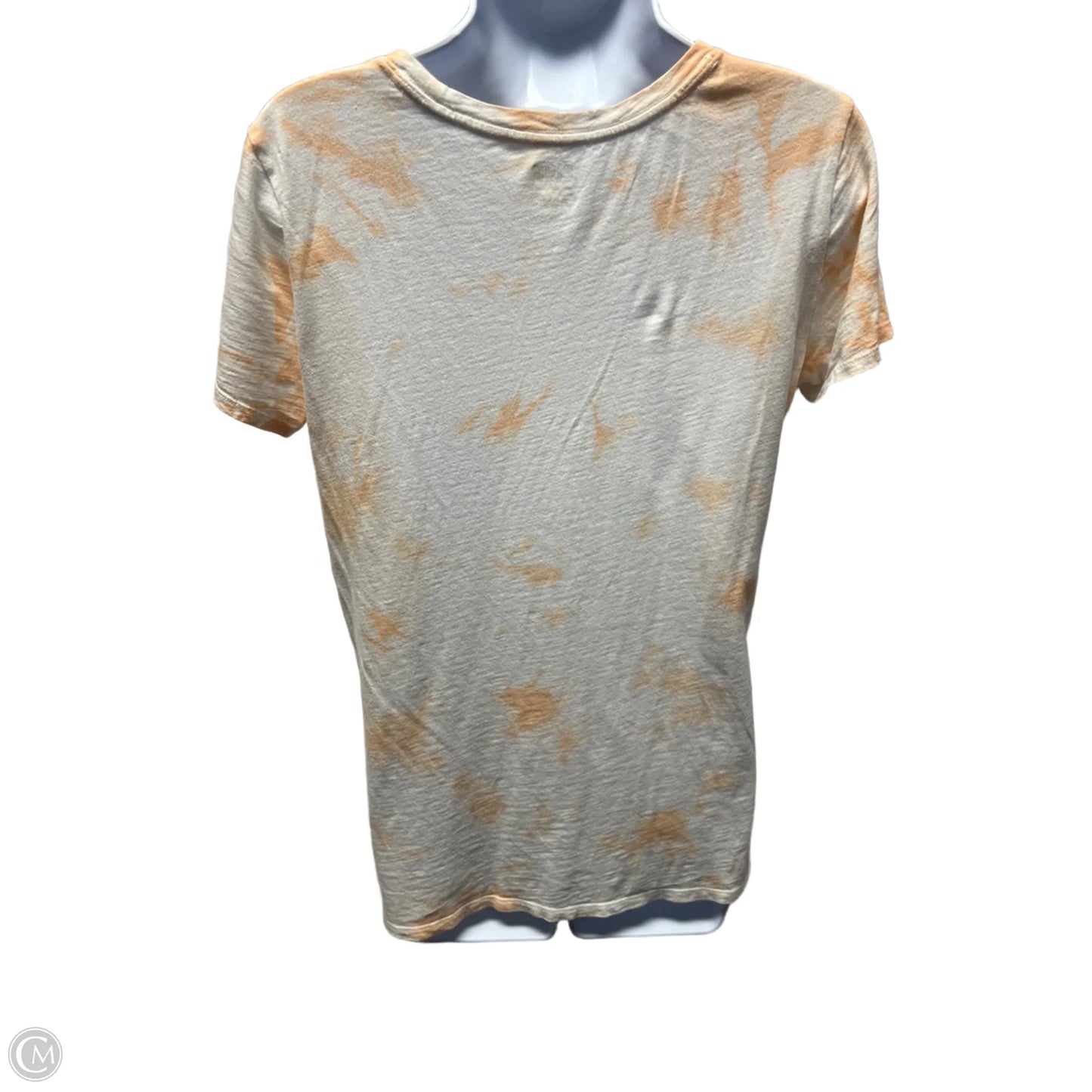 Top Short Sleeve Basic By Pink In Tie Dye Print, Size: S