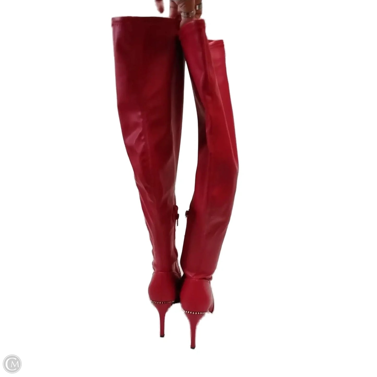 Boots Knee Heels By Bar Iii In Red, Size: 6.5