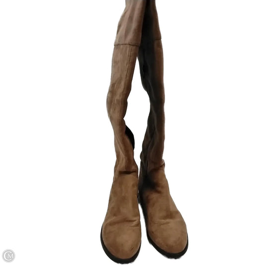 Boots Knee Flats By Xoxo In Beige, Size: 6.5