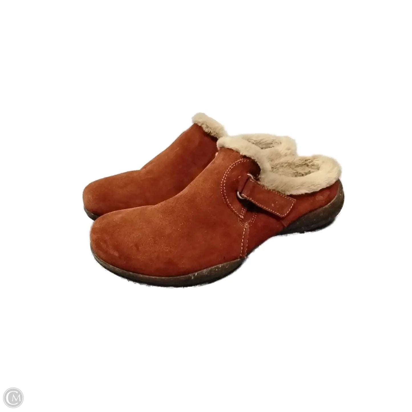 Shoes Flats By Clarks In Copper, Size: 8.5
